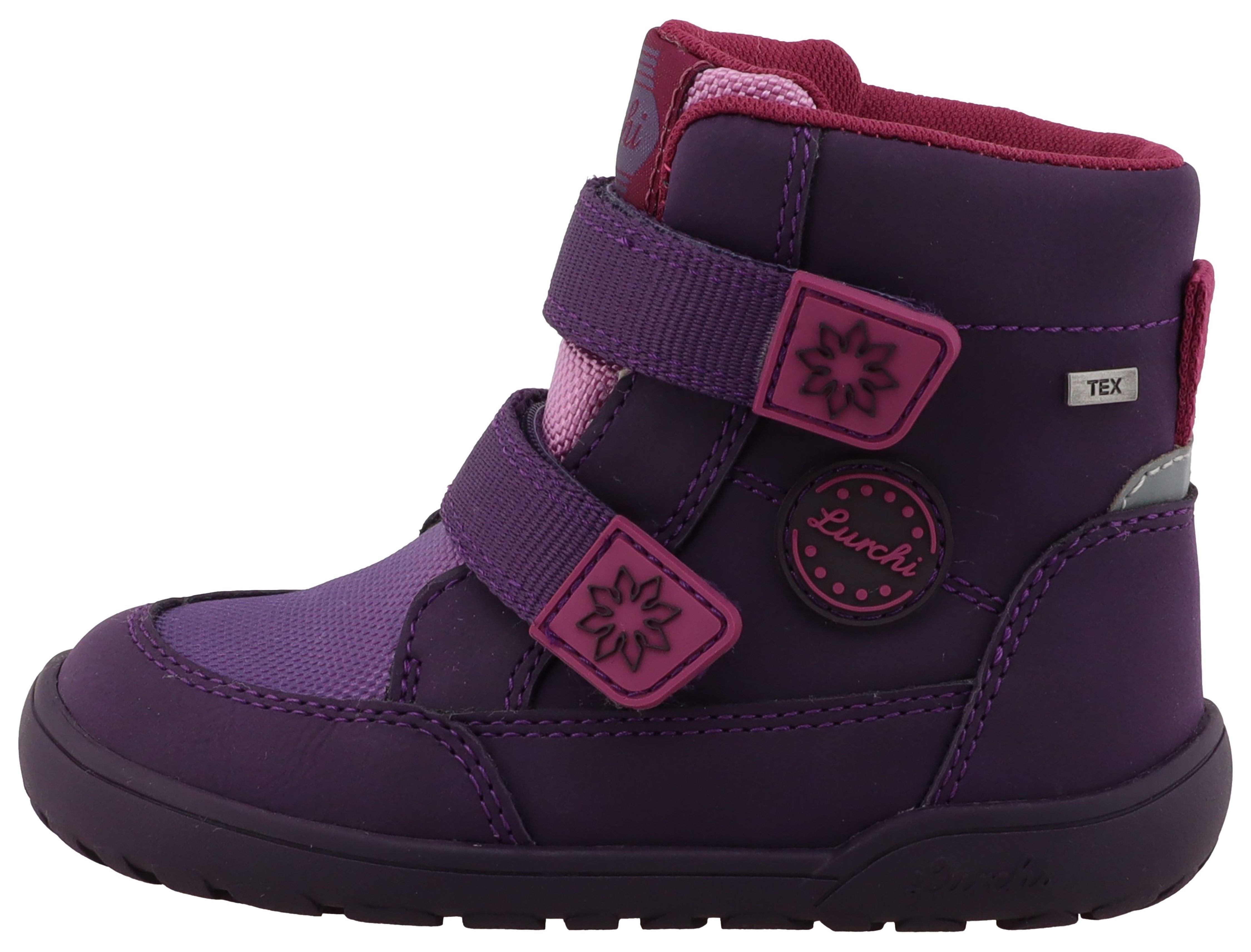 Lurchi Barefootschoenen Jess Barefoot TEX Klittenband laarzen met TEX-uitrusting, maatsjabloon om te downloaden