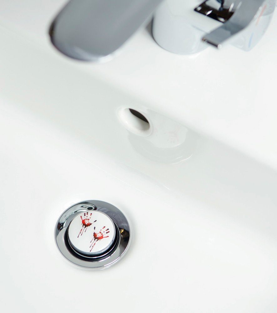 Sanilo Set badkameraccessoires Blood bestaand uit toiletzitting, badmat en wastafelplug (complete set, 3-delig)
