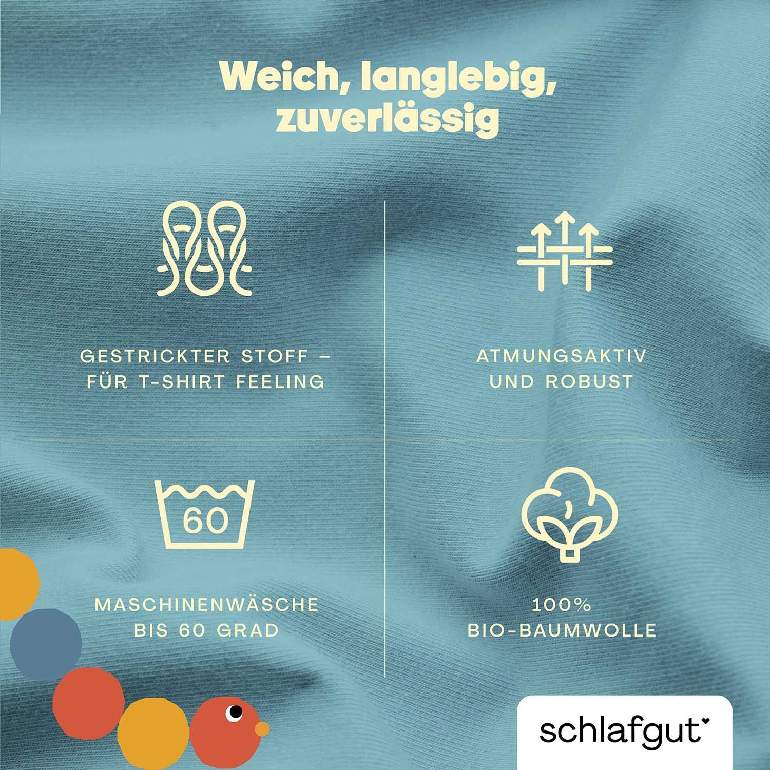 Schlafgut Hoeslaken Casual Mini Spannbettlaken voor kinderen, made in green by oeko-tex® (1 stuk)
