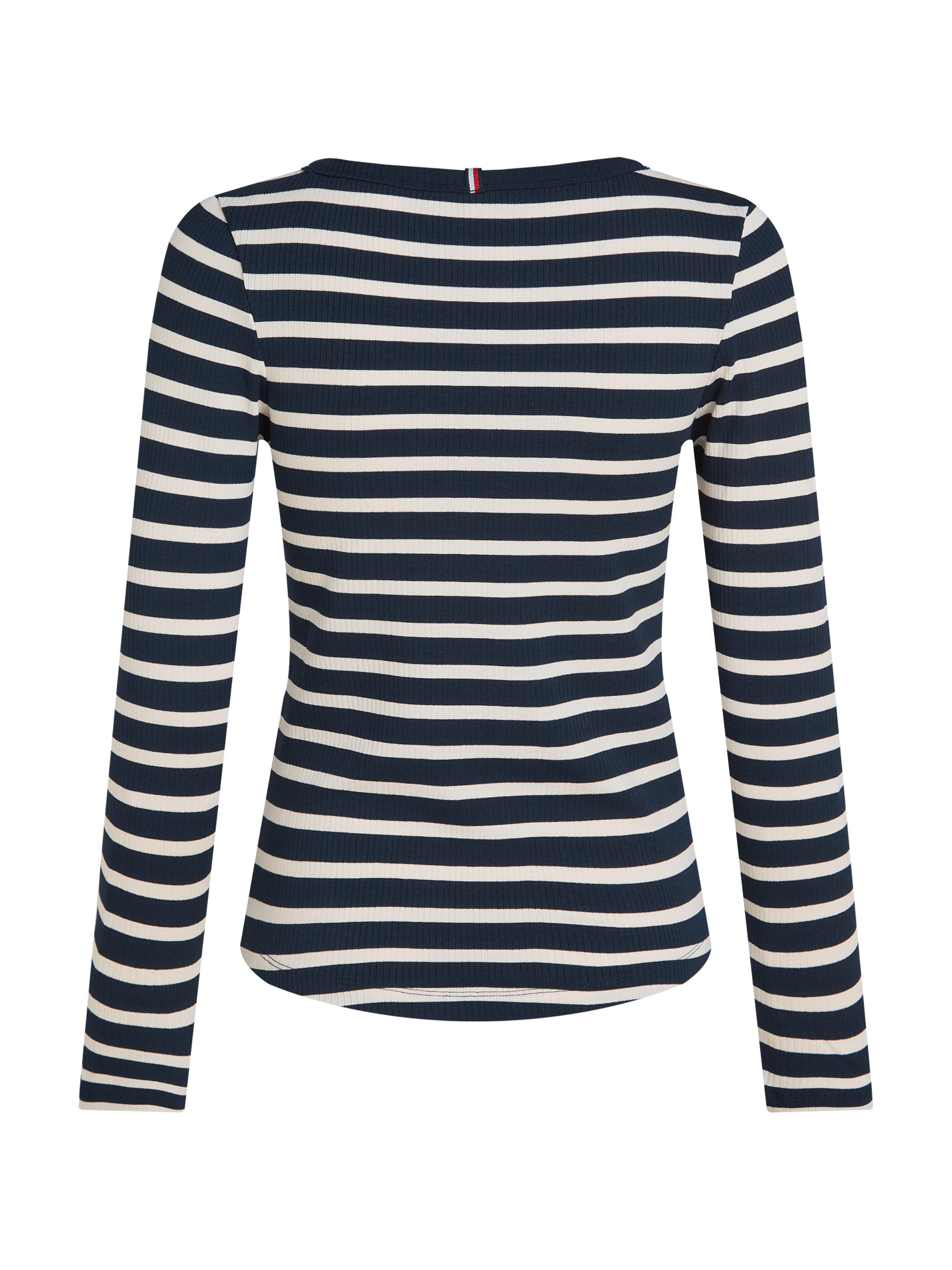 Tommy Hilfiger Shirt met lange mouwen SLIM 5X2 RIB O-NK LS