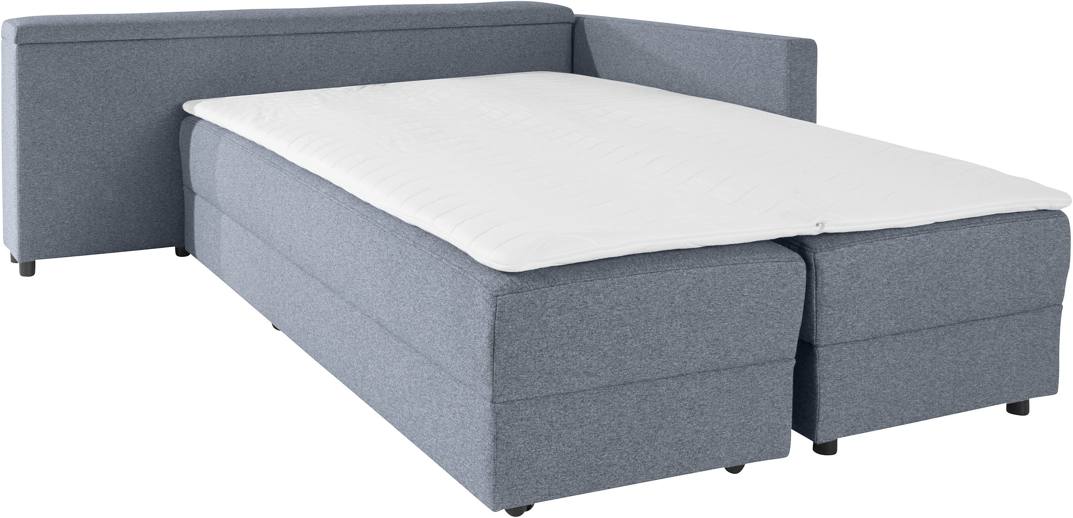 LOOKS BY WOLFGANG JOOP Hoekbank LooksIII L-vorm door draaifunctie tot bed verwisselbaar, inclusief opbergvak
