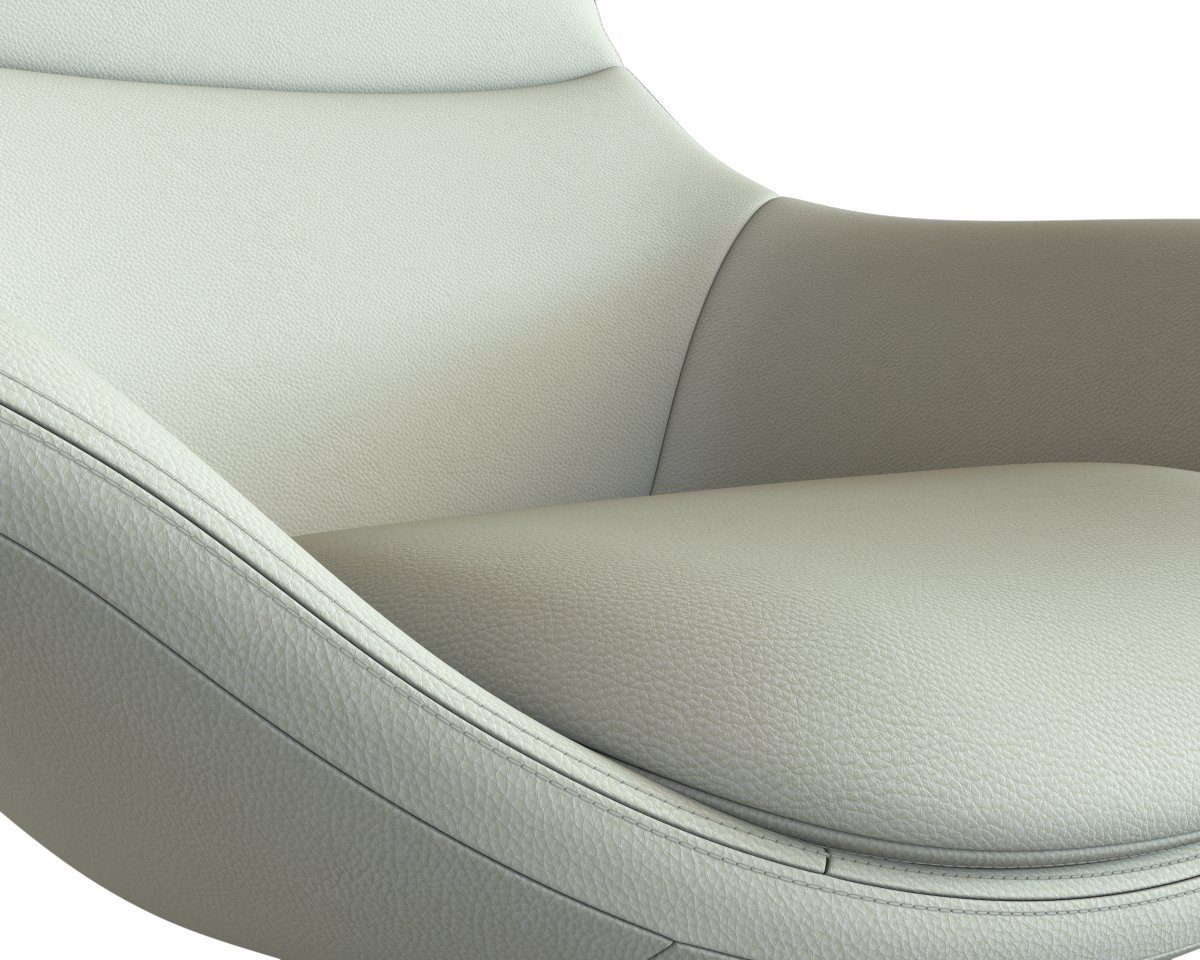 FLEXLUX Oorfauteuil Stilo relaxstoel, TV-stoel Solitaire, stijlicoon, draaibaar, zwarte poot