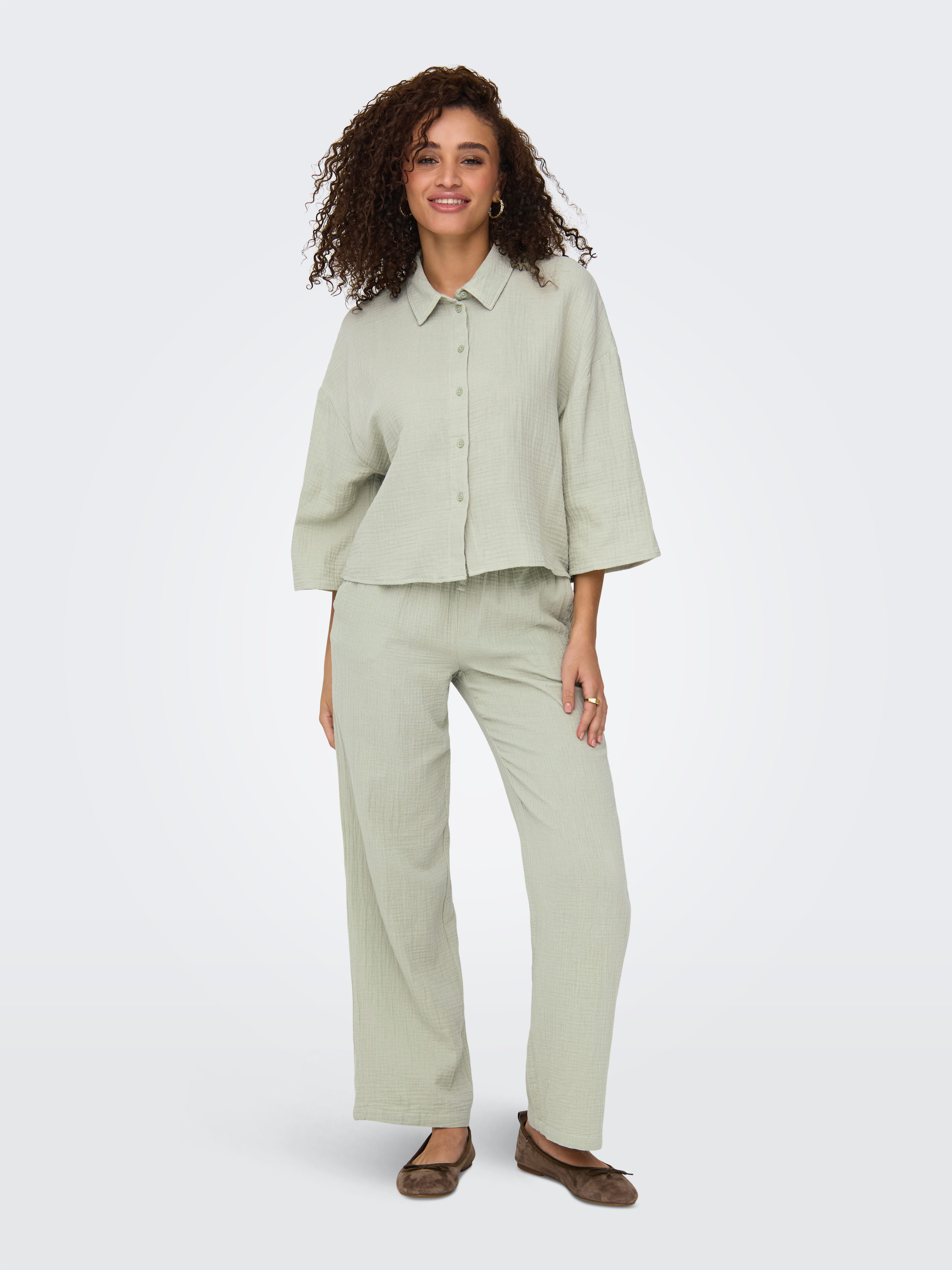 JDY Comfortbroek JDYTHEIS LIFE WIDE PANT WVN NOOS