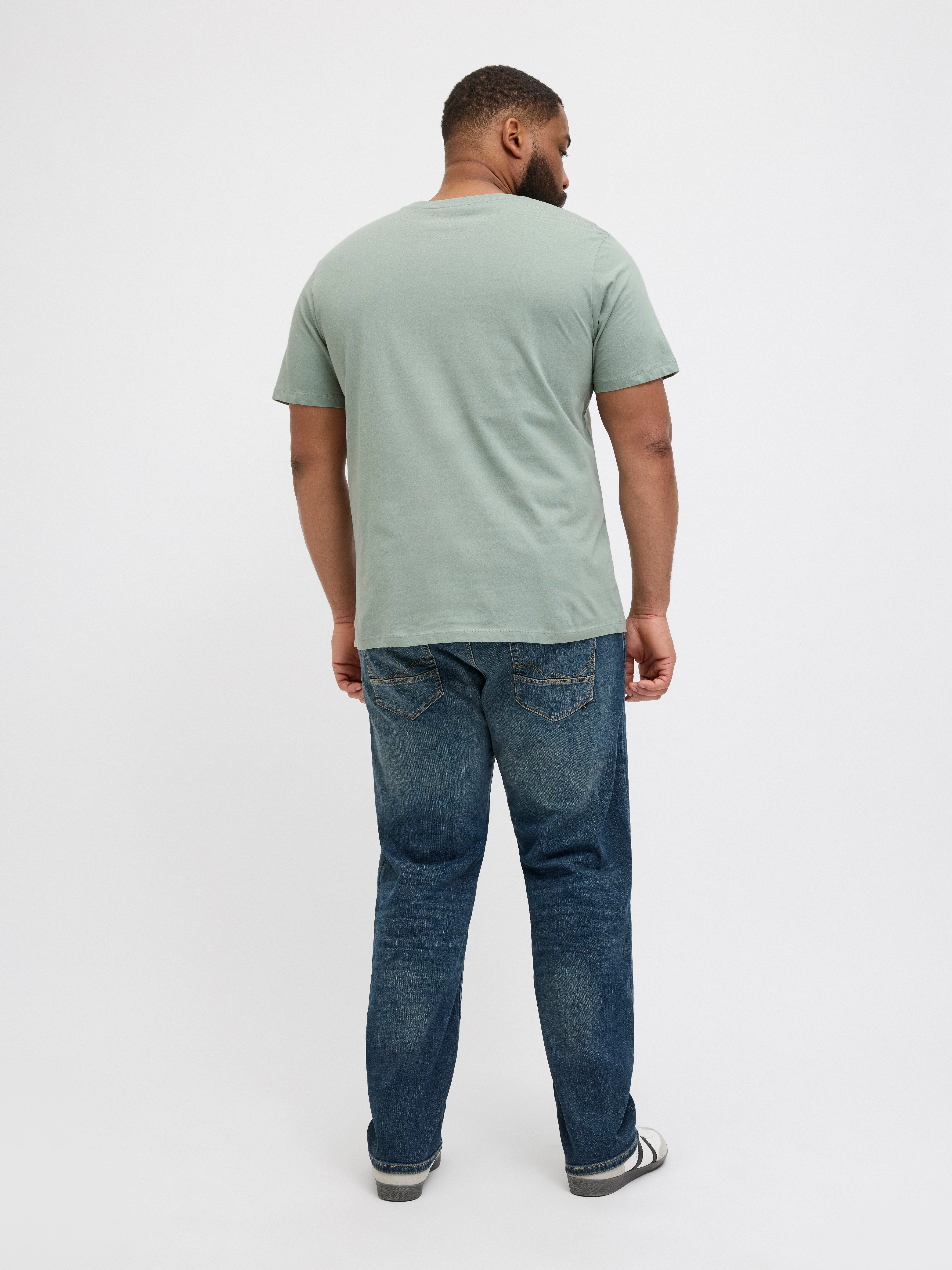 Jack & Jones PlusSize Shirt met ronde hals JJHUDSON TEE SS CREW NECK PLS