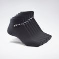 reebok functionele sokken active core low-cut socks – 6-pack (6 paar) zwart
