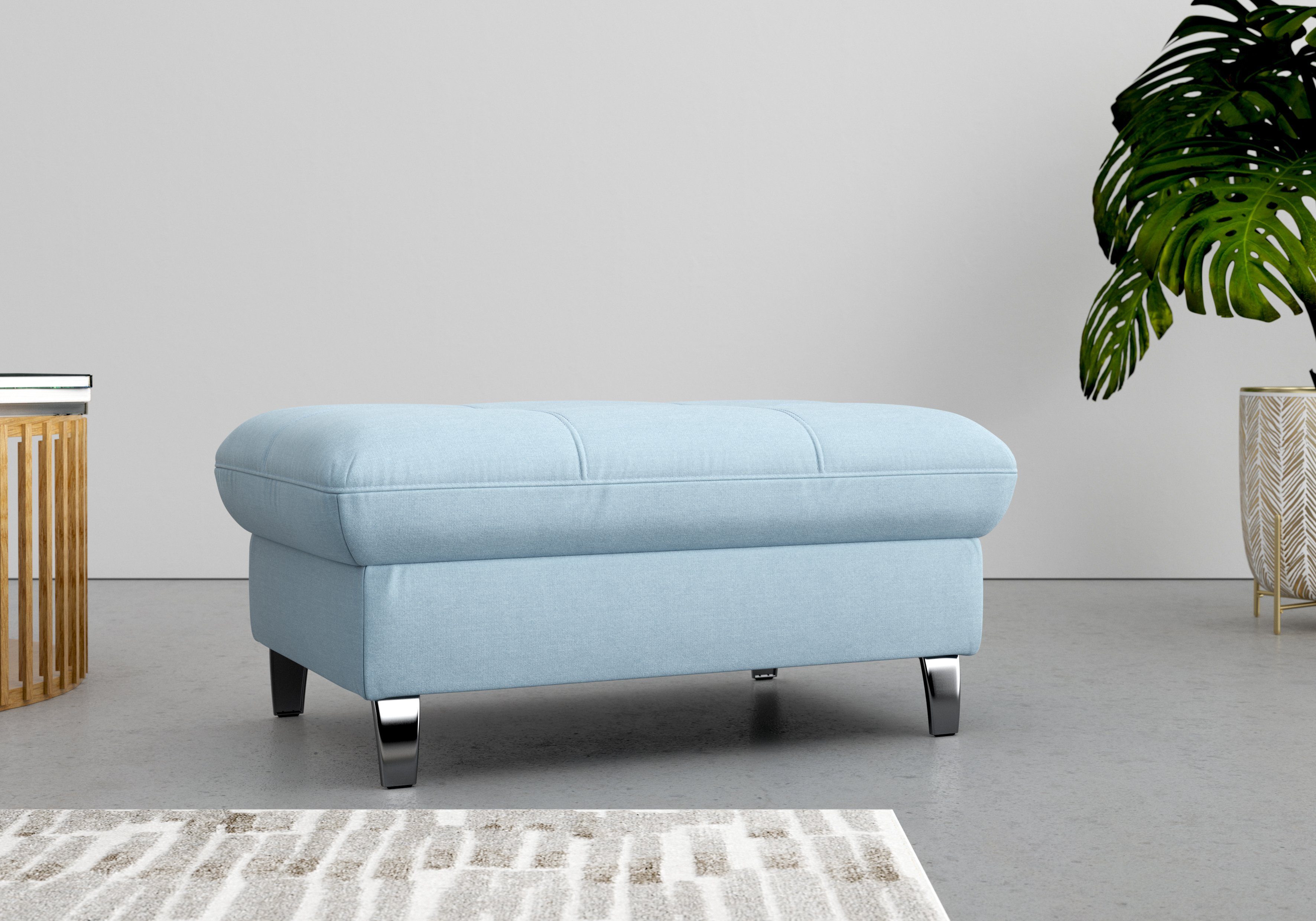 sit&more Hocker met bergruimte Maggiore met bergruimte en moderne metalen poten