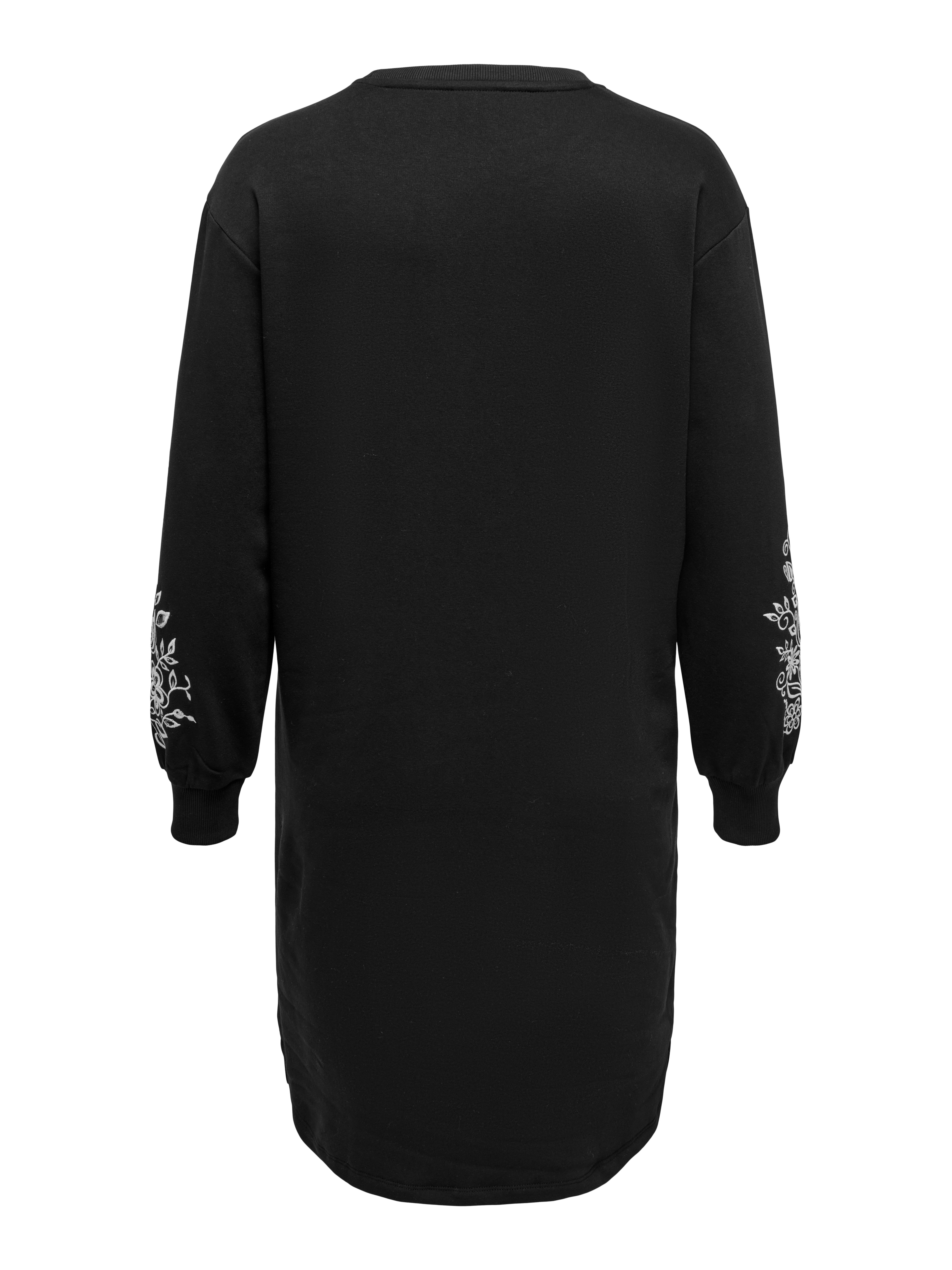ONLY CARMAKOMA Sweatjurk CARJENNA LS O-NECK SWEAT DRESS SWT