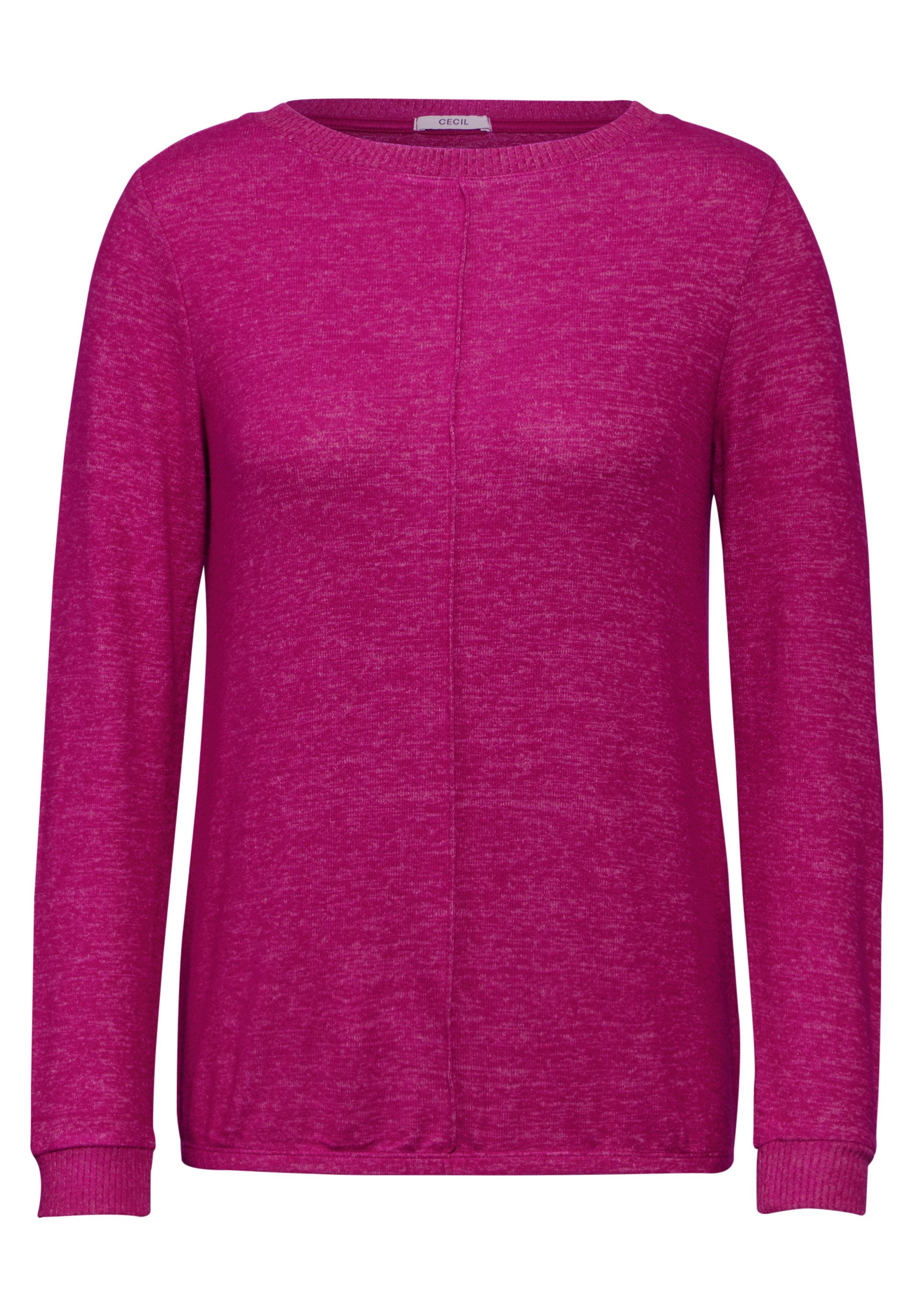 Cecil Shirt met lange mouwen in gemêleerde look