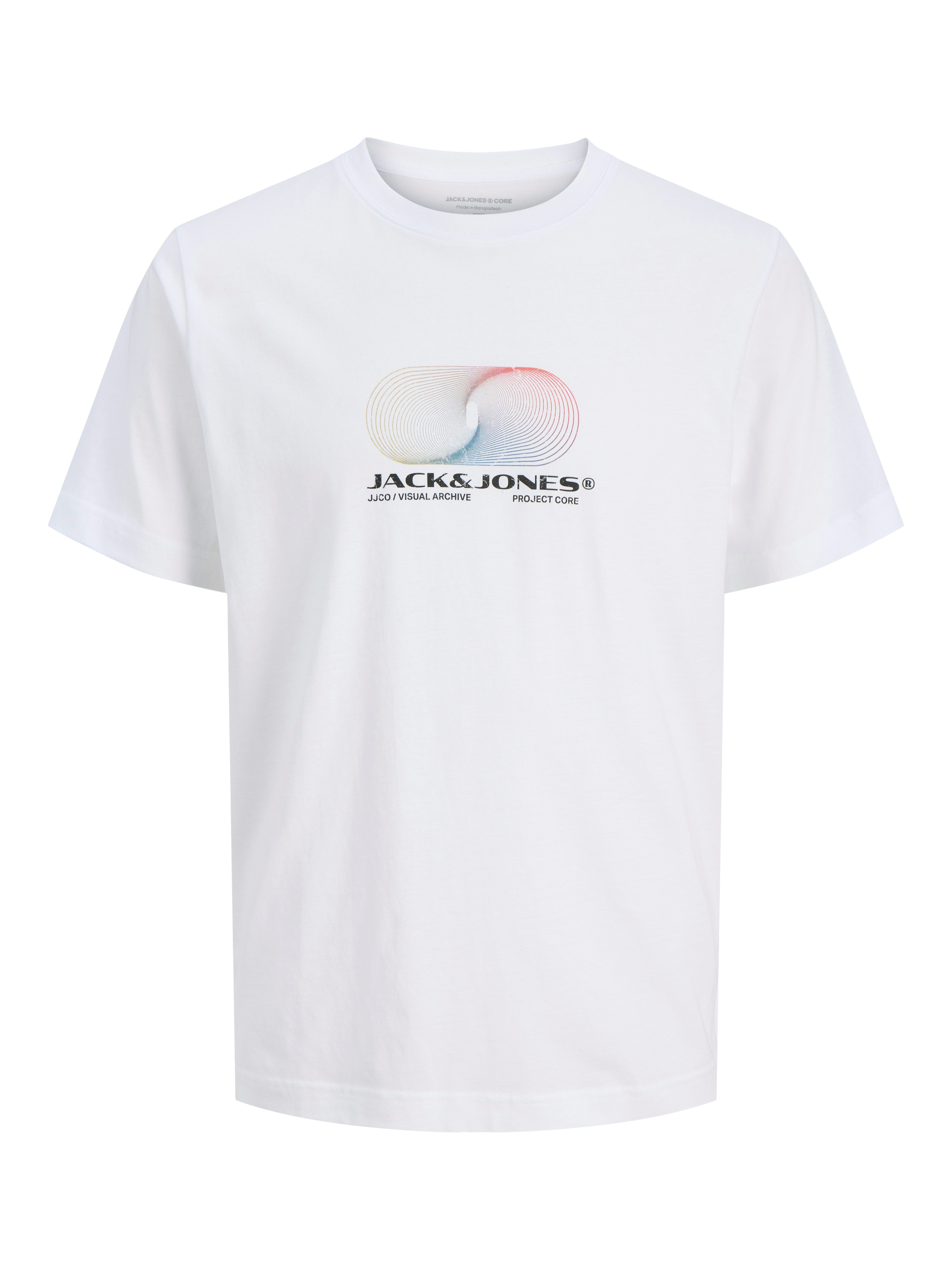 Jack & Jones Shirt met print JCOCALMA TEE SS CREW NECK FST