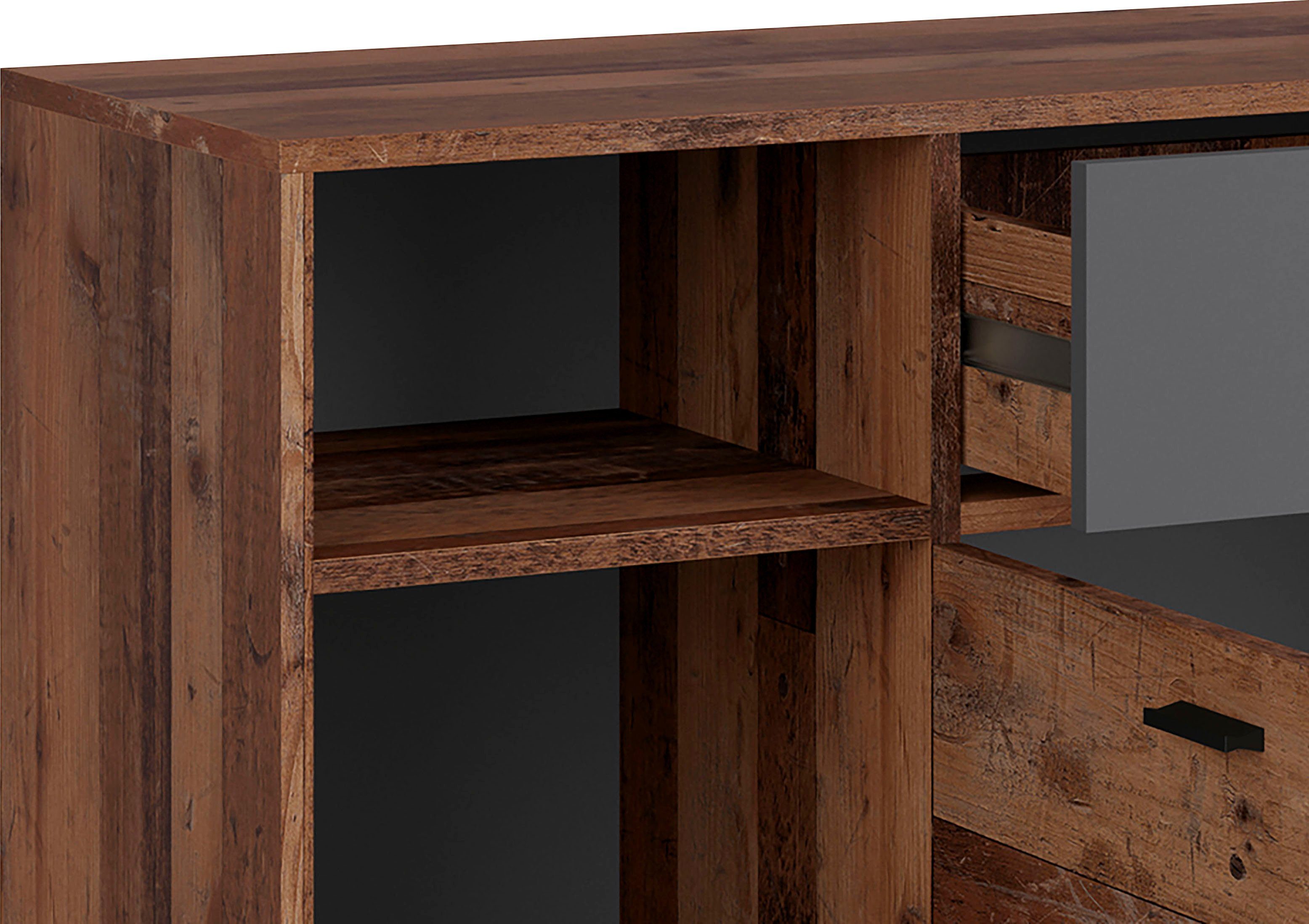 INOSIGN Dressoir Jackson Breedte 160 cm, met open rek