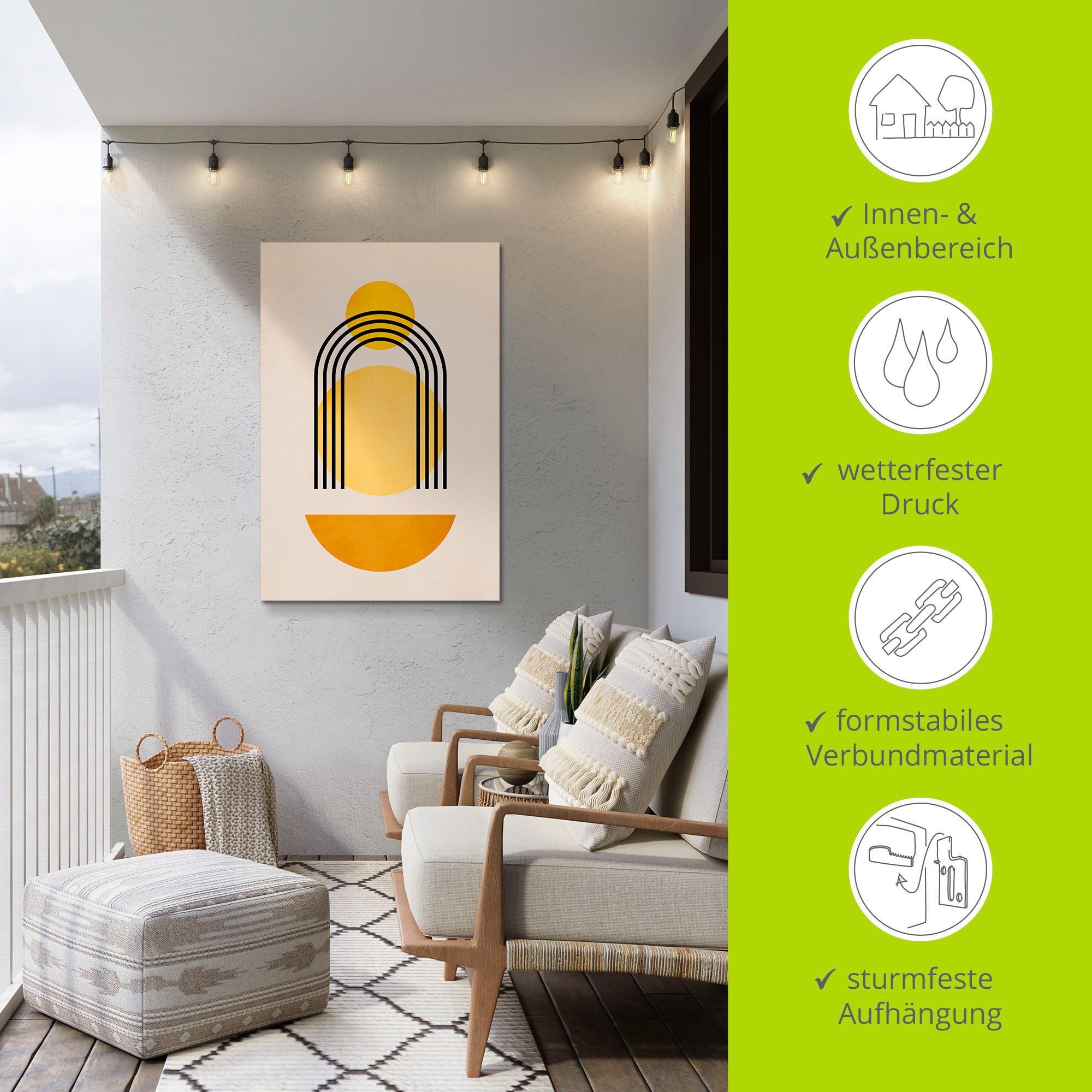 Artland Artprint Geometrica Nr. 5 als artprint van aluminium, artprint op linnen, poster, muursticker in verschillende maten