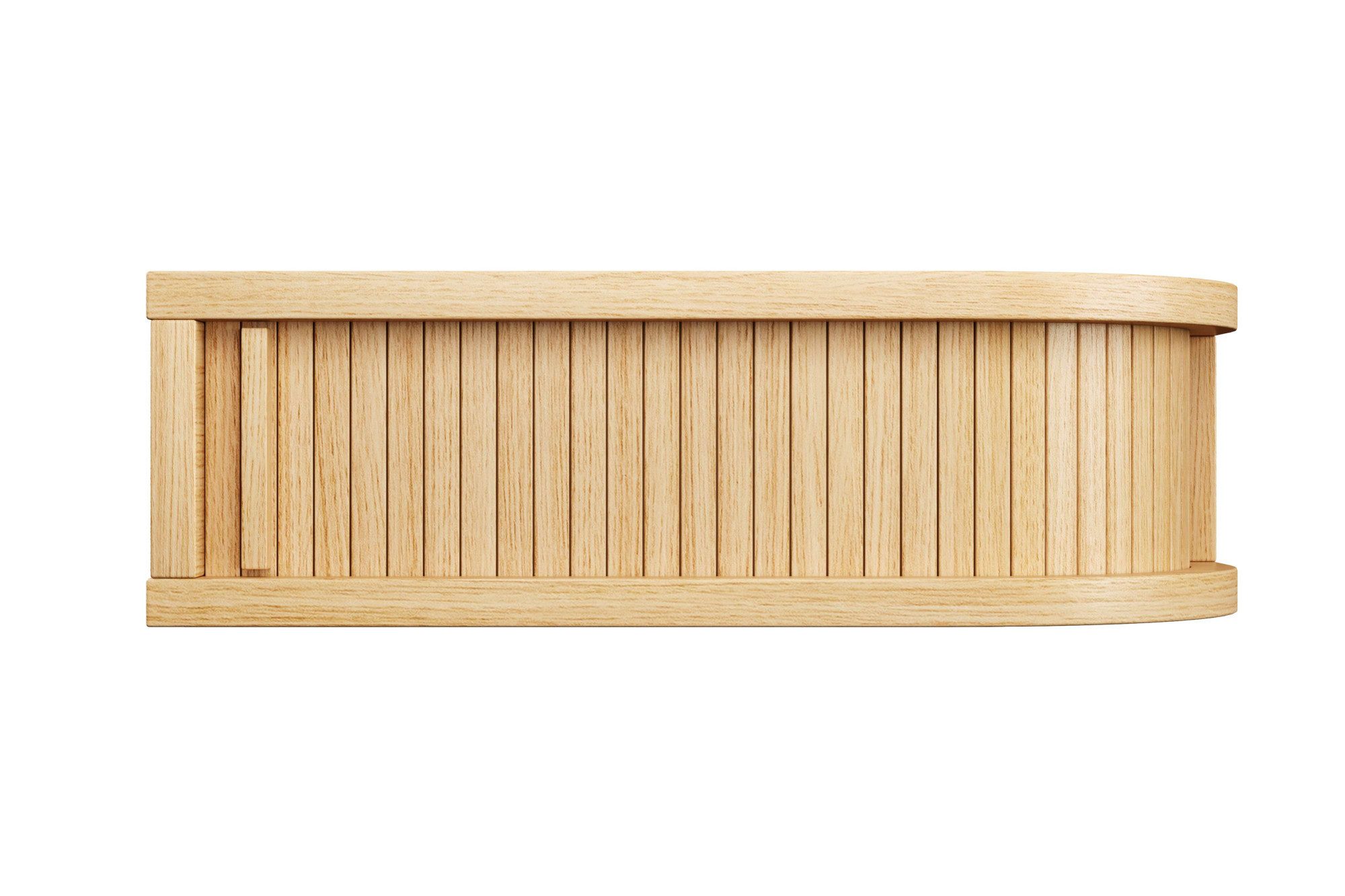 Woodman Nachtkastje Farsta in 3 kleuren, met tambour schuifdeuren, met eikenhout gefineerd