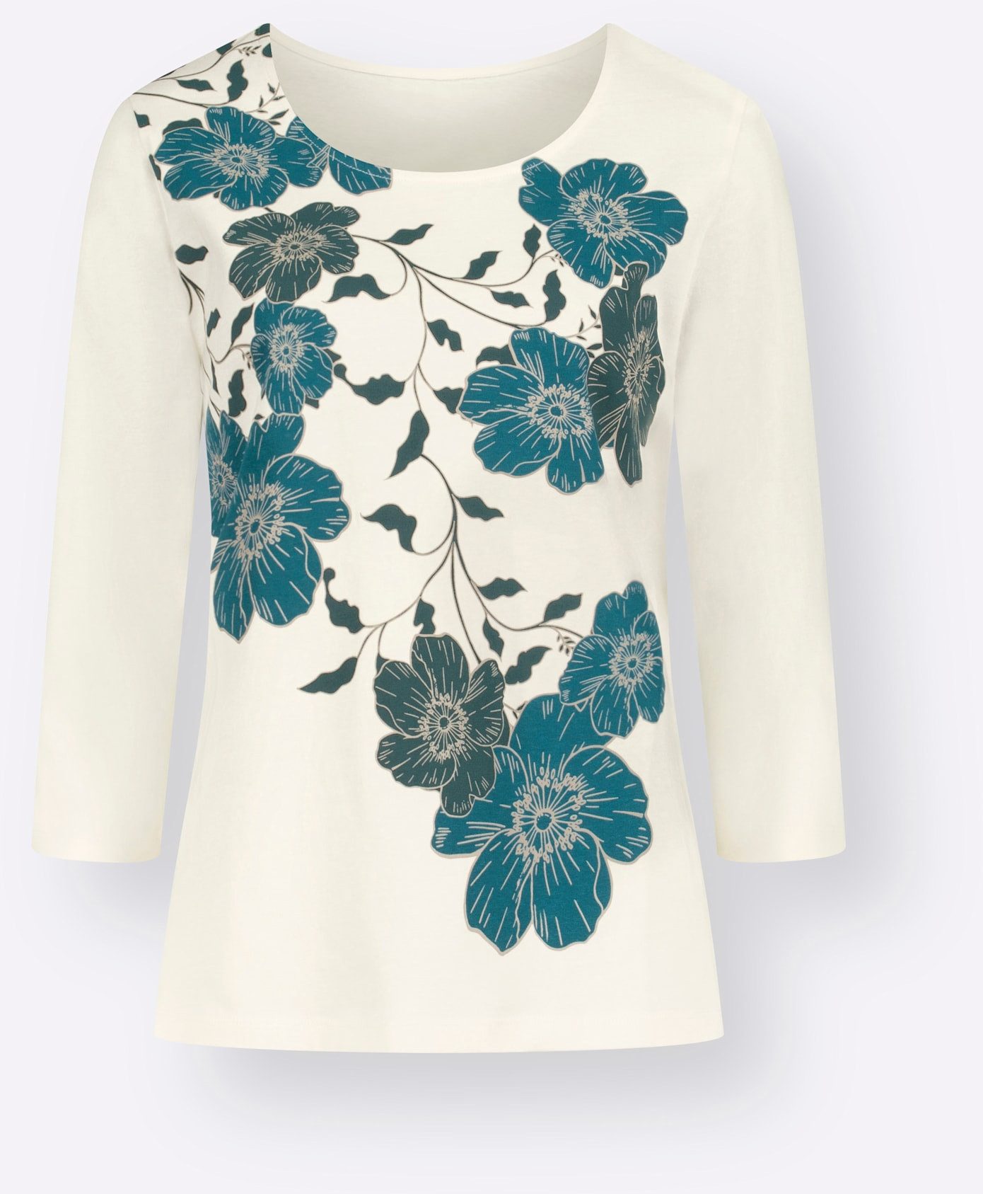 Classic Basics Shirt met ronde hals (1-delig)