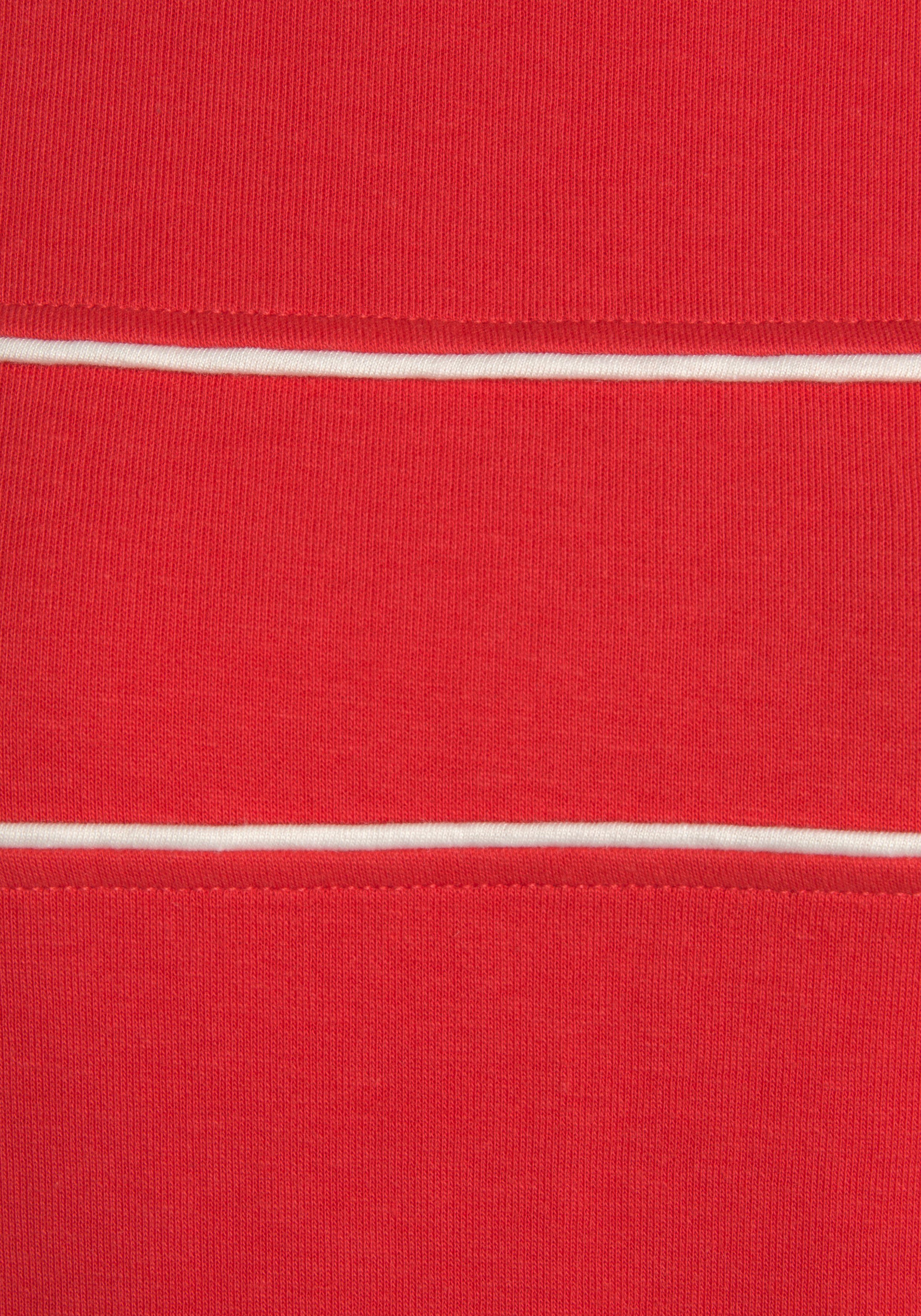 H.I.S Sweatshirt met piping op de borst, loungewear