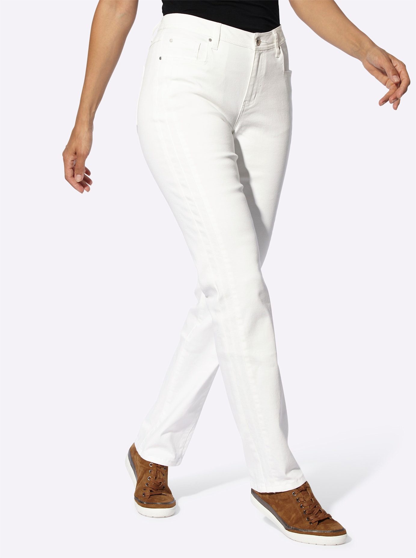 Casual Looks Comfortabele jeans dames skinny jeans maat 21 wit