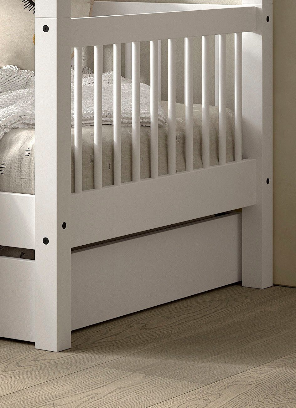 Home affaire Huisbed met lf 90x200 cm, optioneel met of zonder bedlade, beuken wit