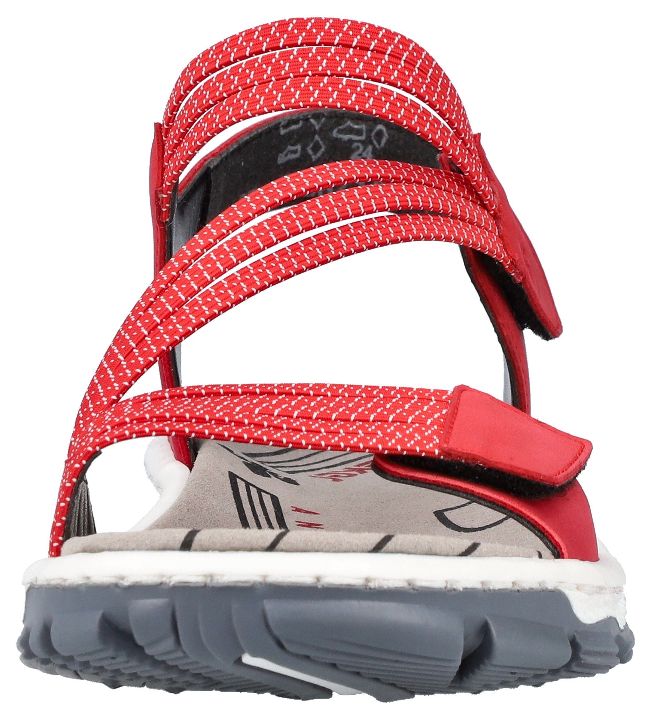 Rieker Sandalen zomerschoen, sandaal, klittenbandschoen, in sportieve uitstraling