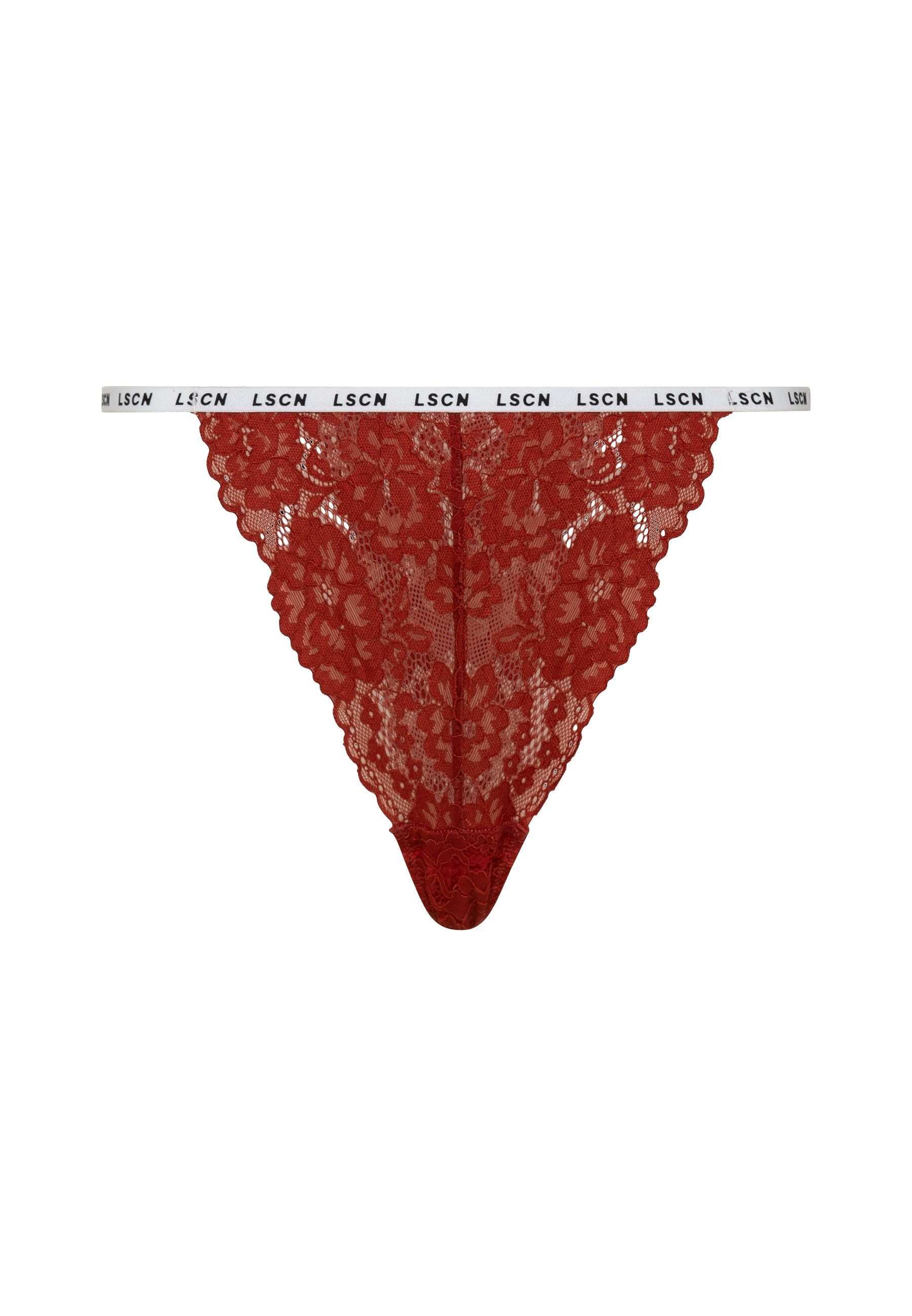 LSCN by LASCANA String met gebloemde kant (1 stuk)