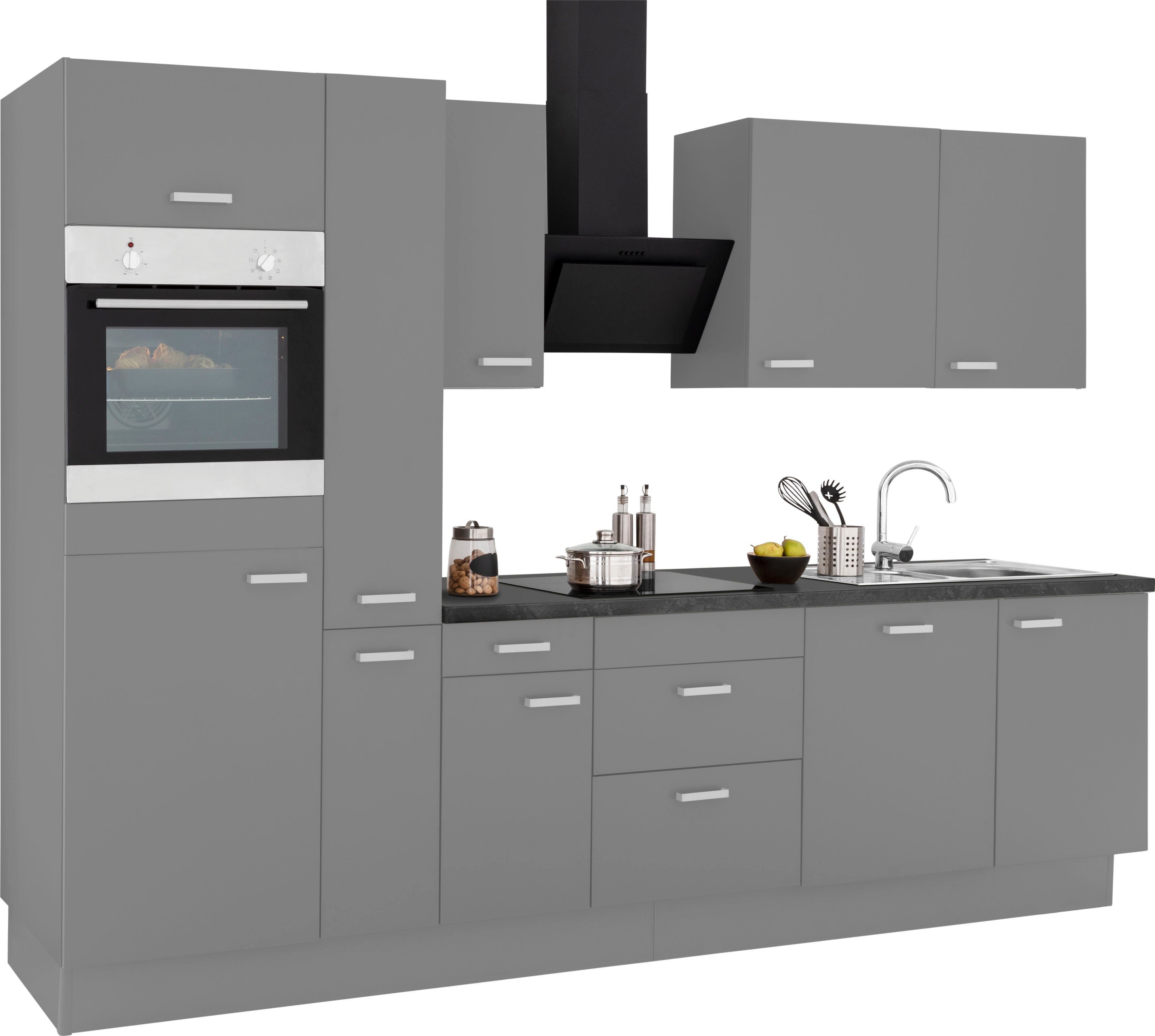 OPTIFIT Keukenblok Parma zonder elektrische apparaten, breedte 300 cm