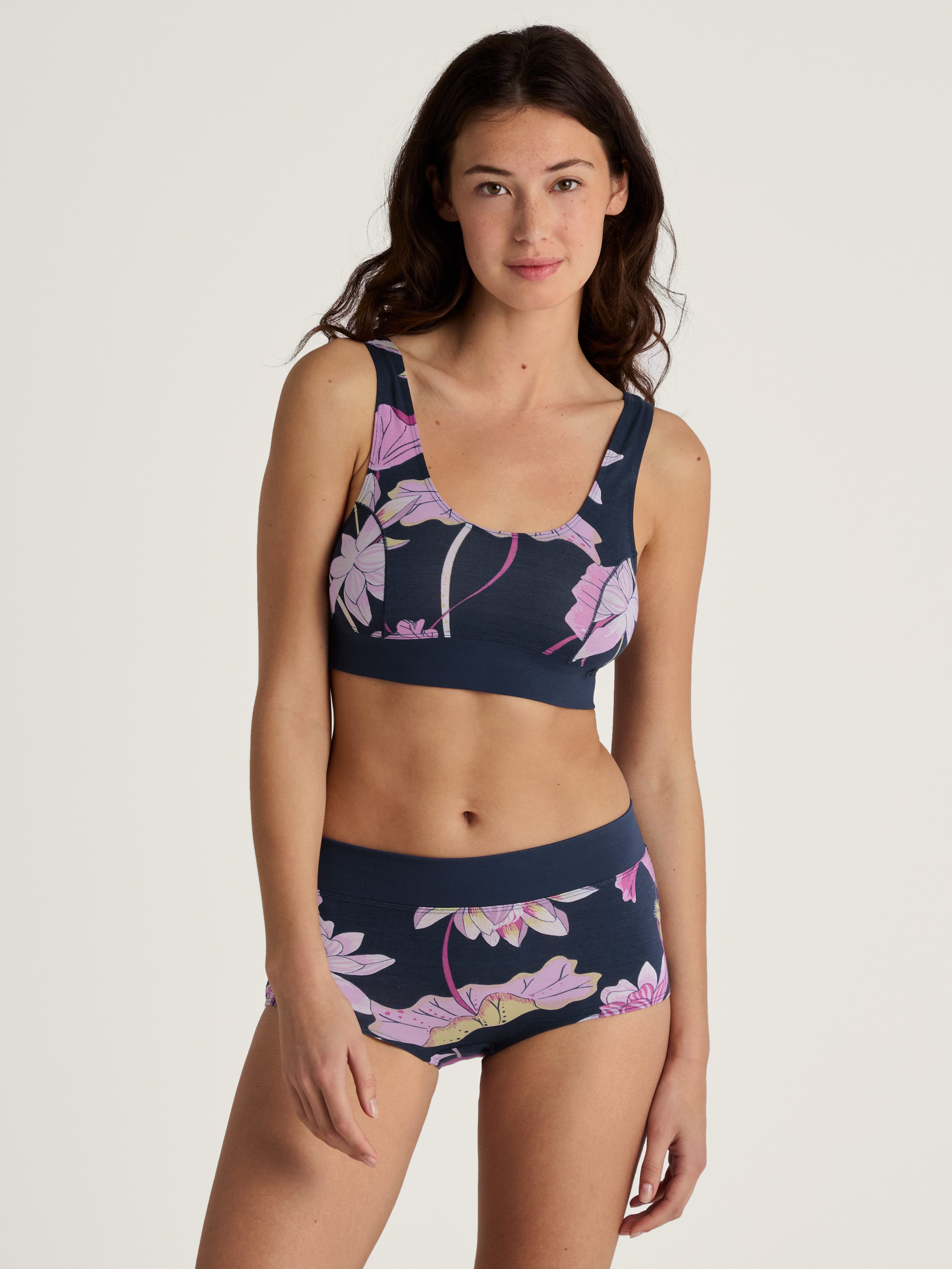 CALIDA Hipster Elastic Trend met bloemenprint