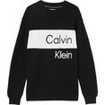 calvin klein gebreide trui institutional blocking sweater zwart