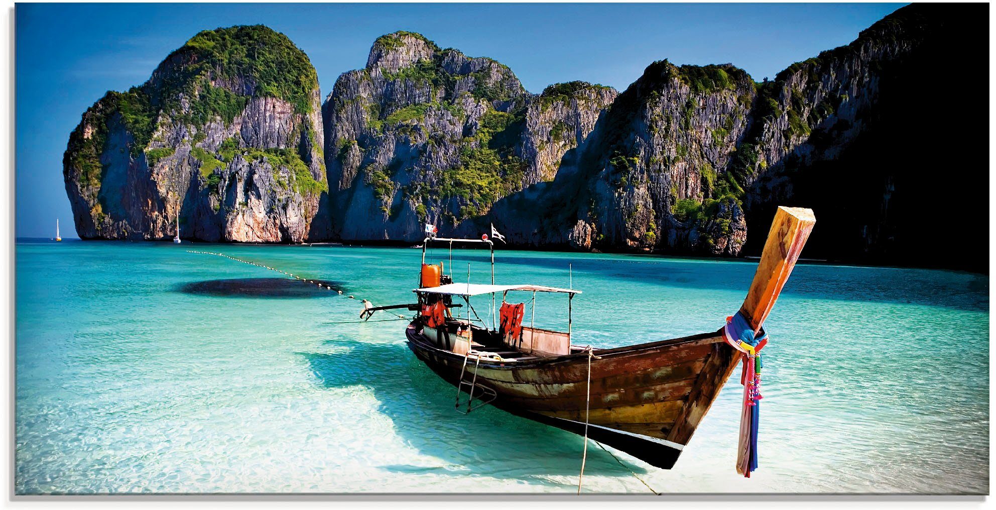 Artland print op glas Maya Bay, Koh Phi Phi Leh, Thailand