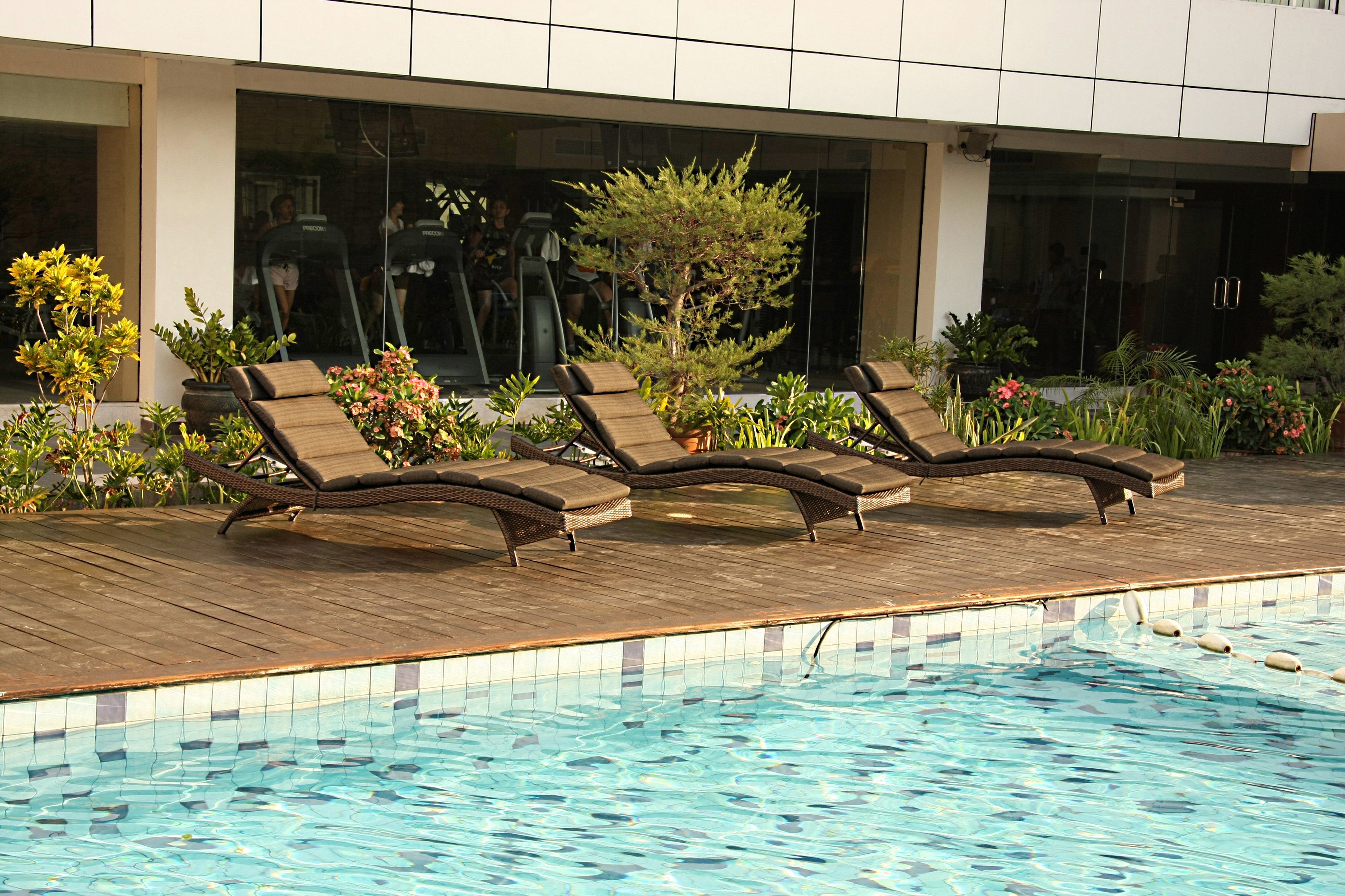 Destiny Ligstoel WAVE Aluminium, polyrattan, zonder kussen
