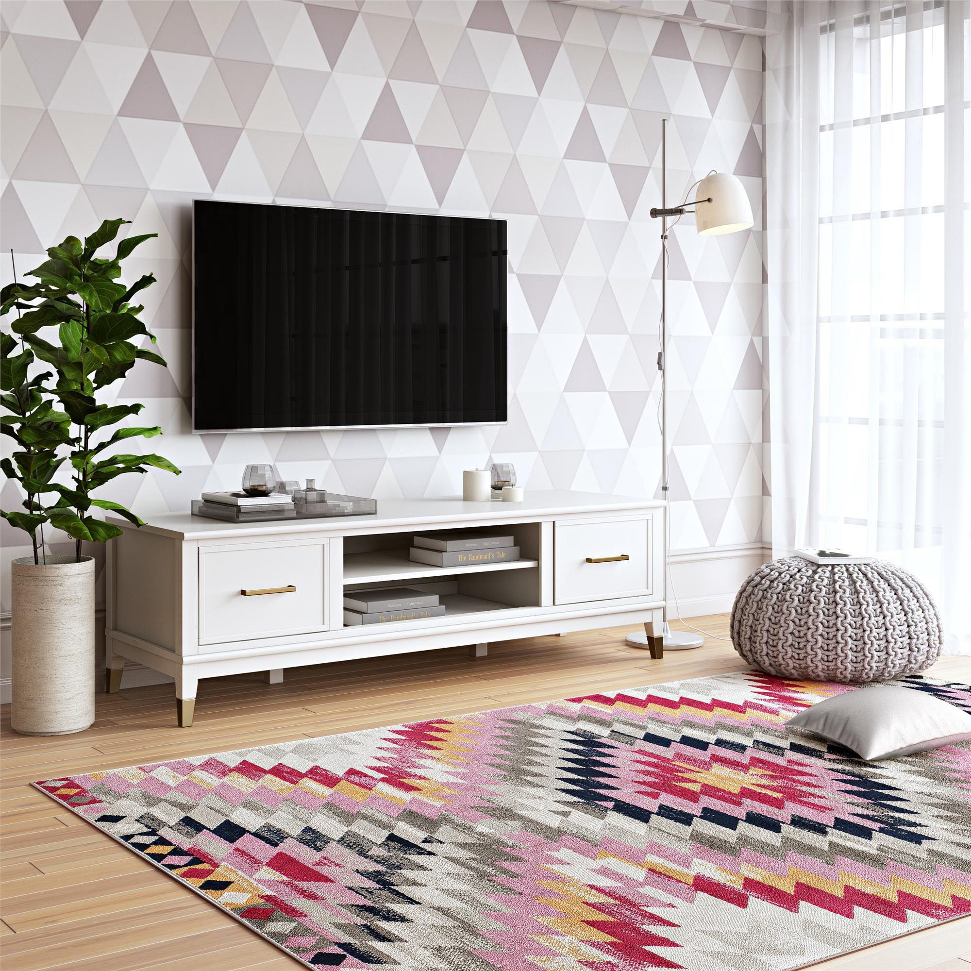 CosmoLiving by Cosmopolitan Tv-meubel Westerleigh Commode met 3 x kabeldoorvoeren, MDF, breedte 152 cm