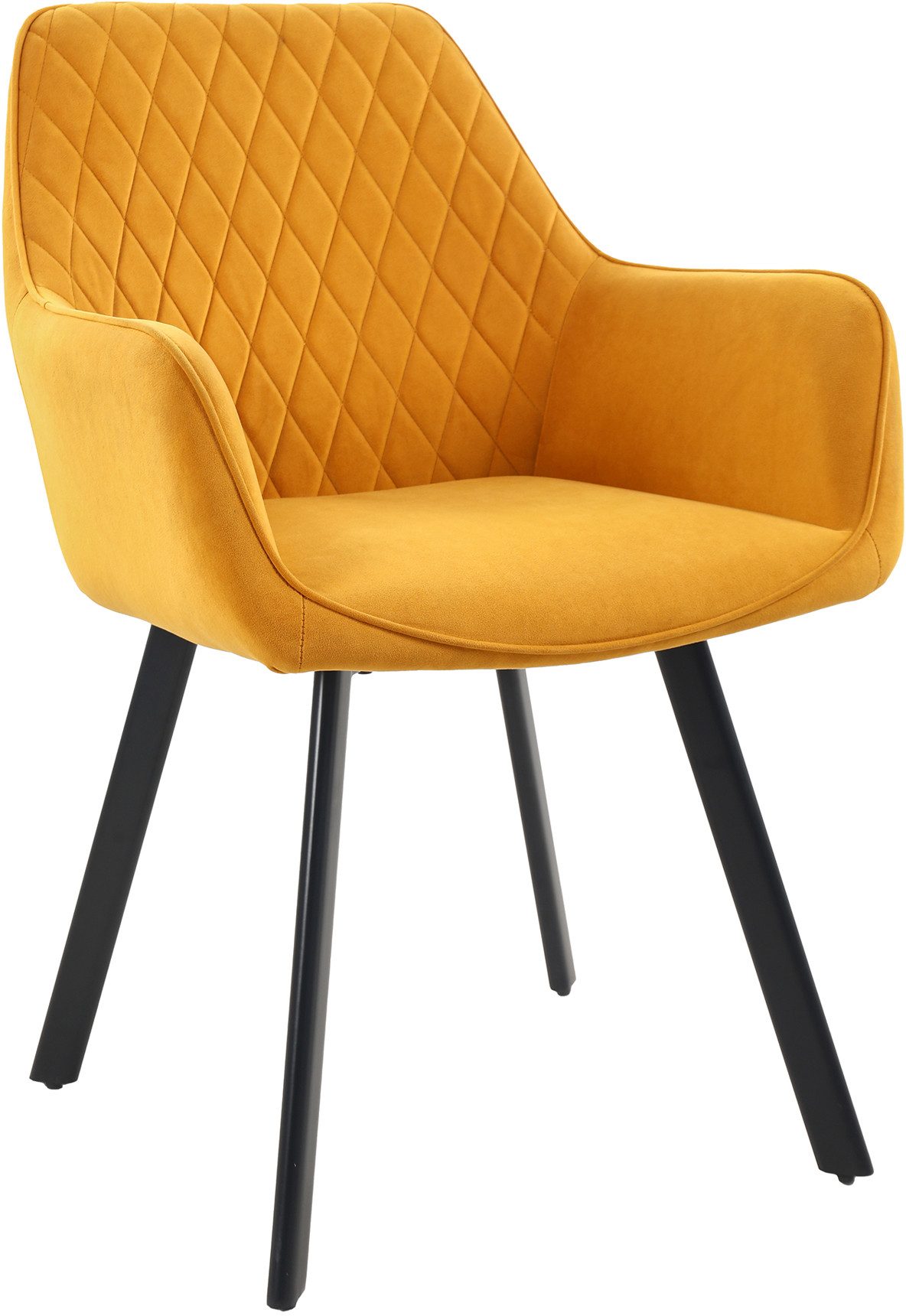 SalesFever Eethoek Tafelblad met echte boomrand, rug met ruitstepping (set, 5-delig)
