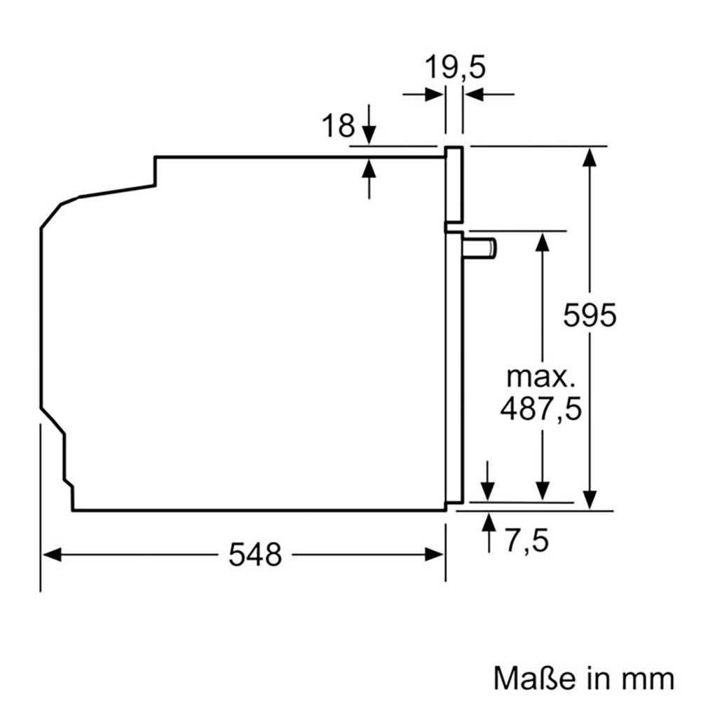 BOSCH Inbouw oven met magnetron HMG7361B1 AirFry-functie