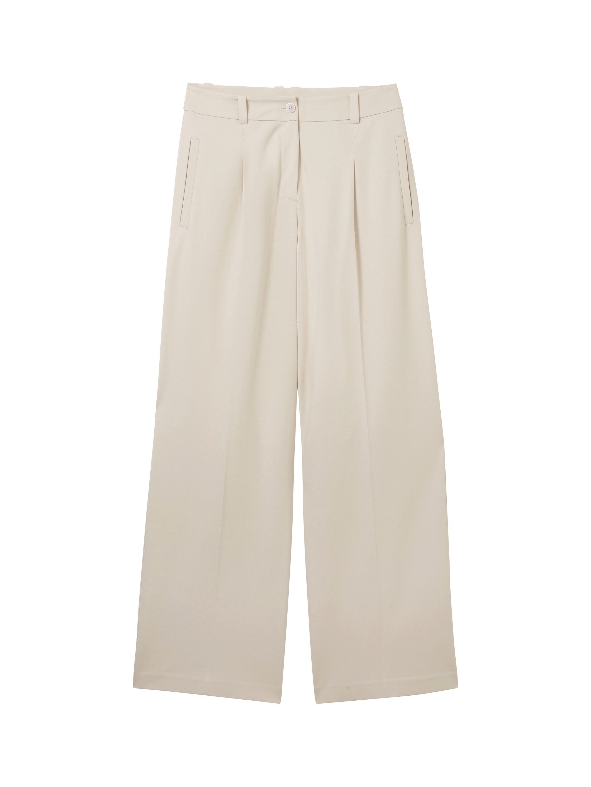 Tom Tailor Jerseybroek Wide leg met zakken