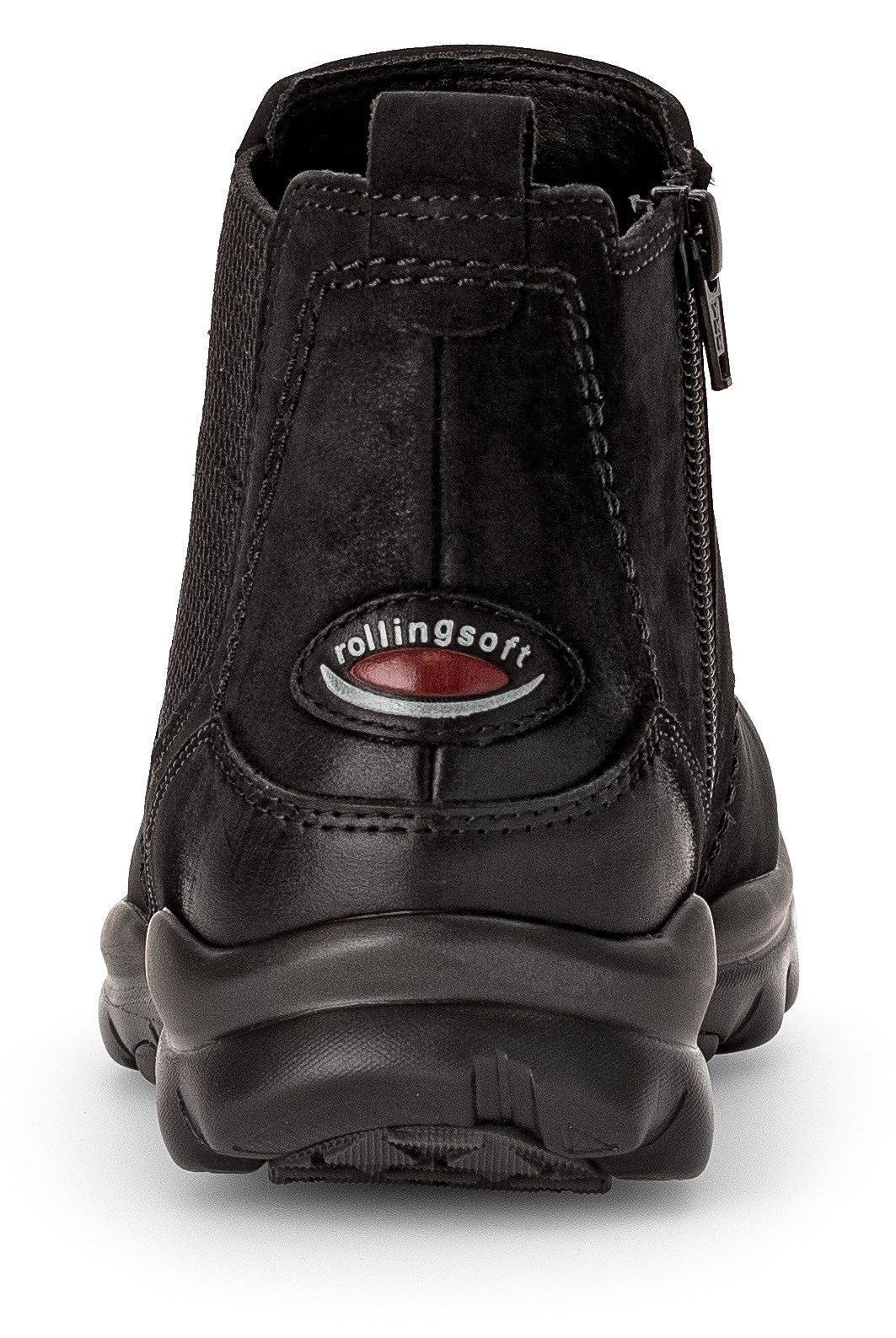 Gabor Rollingsoft Chelsea-boots sleehak, comfort schoen, enkellaars, logo-opdruk op de hak