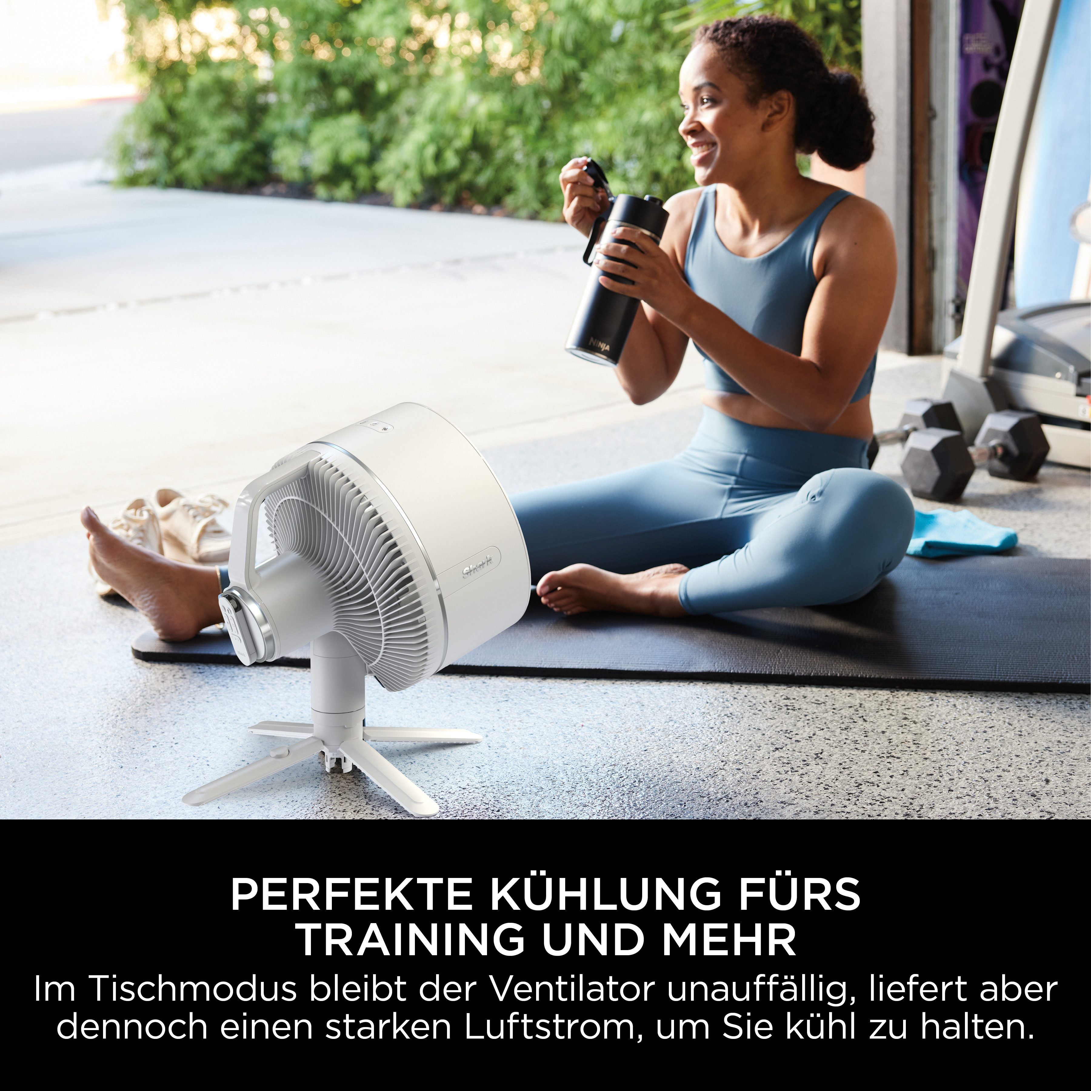 Shark Staande accu-ventilator FlexBreeze FA220EU Flüsterstille ventilator draadloos & bedraad inzetbaar