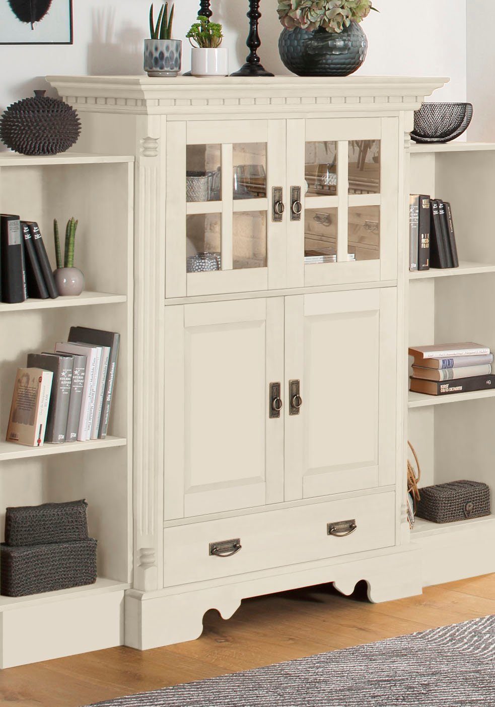 Home affaire Highboard Milan Vitrine, breedte 102 cm
