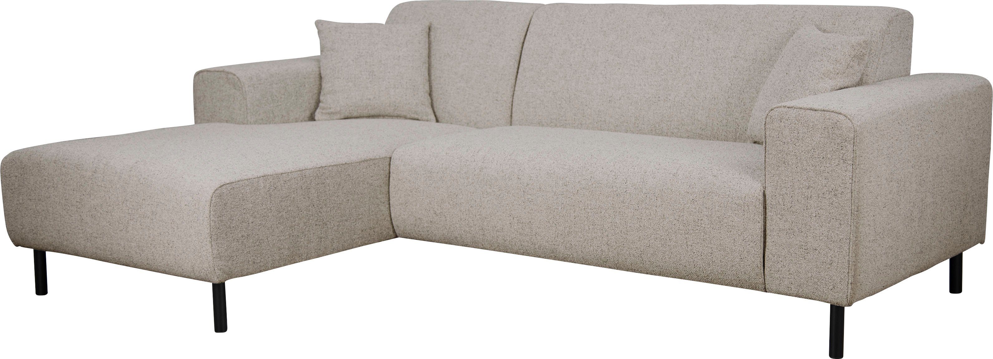 Home affaire Hoekbank ARROS L-vorm met golfondersteuning, afmetingen B/D/H: 235/163/81 cm incl. sierkussens, met recamiere rechts/links bestelbaar, ook in cord