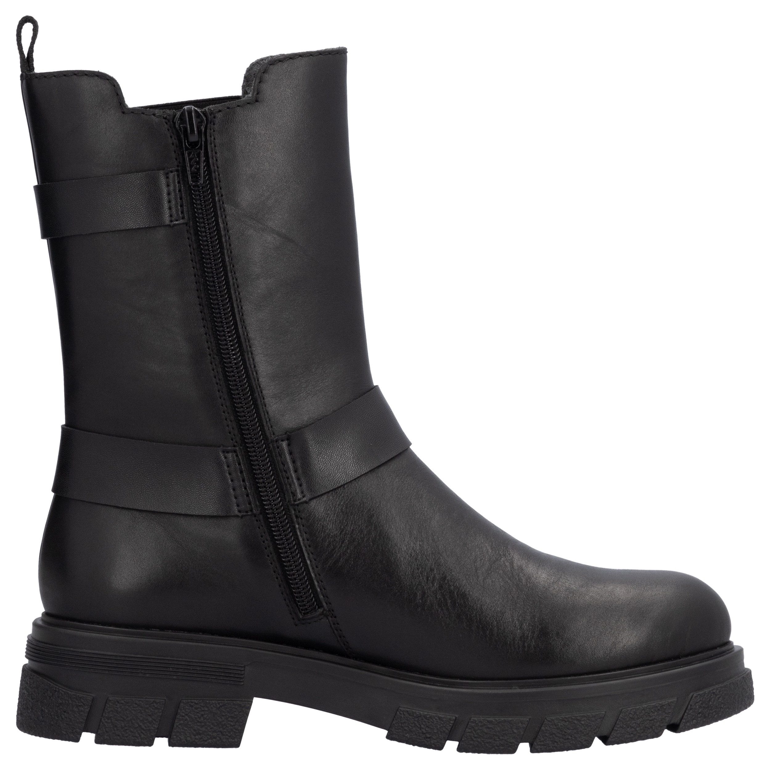 Rieker Chelsea-boots bikerboots, instap enkellaars met binnenrits