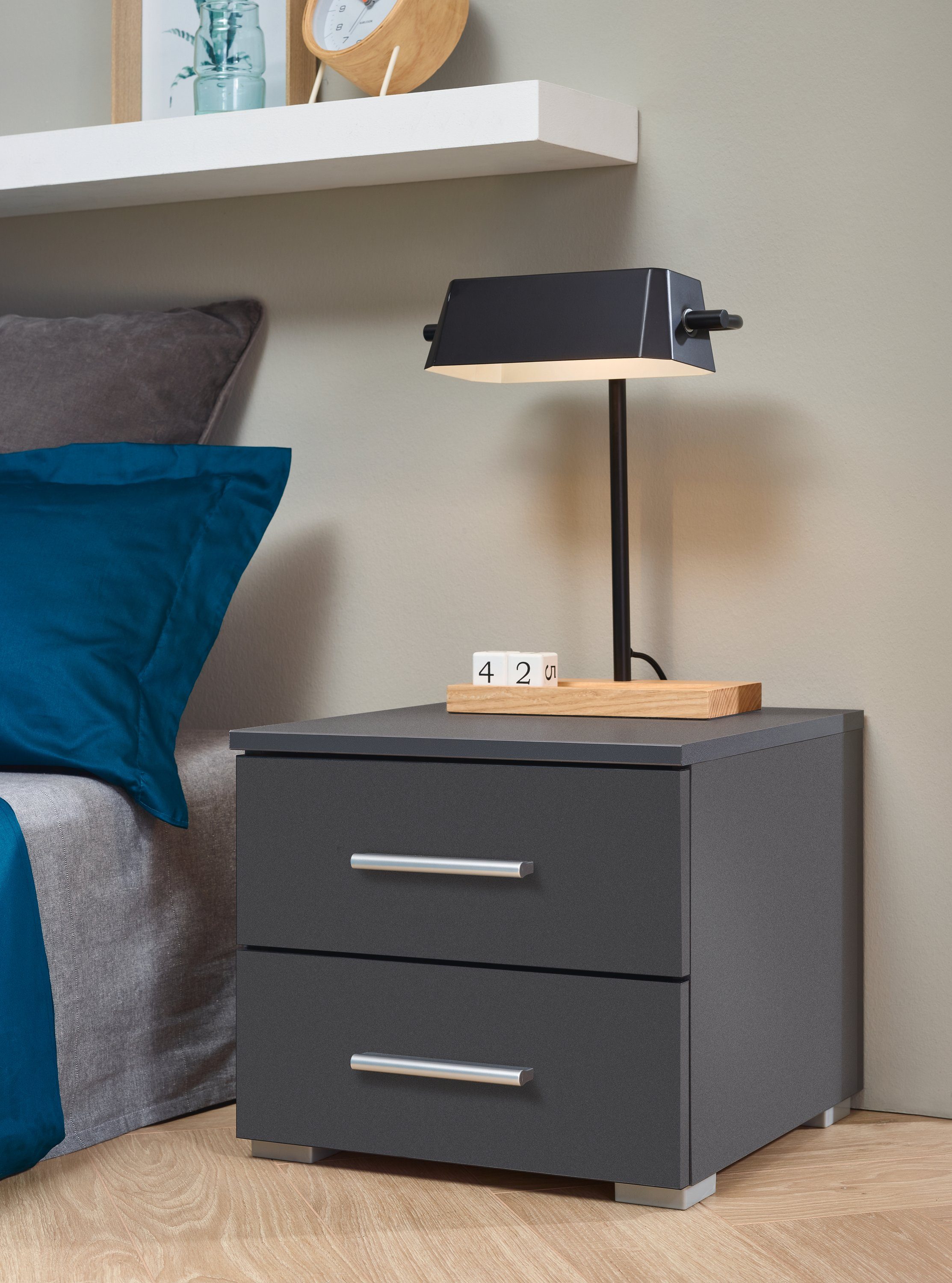 rauch Nachtkastje Base set van 2, optioneel met modern hoogglanzend front (set)