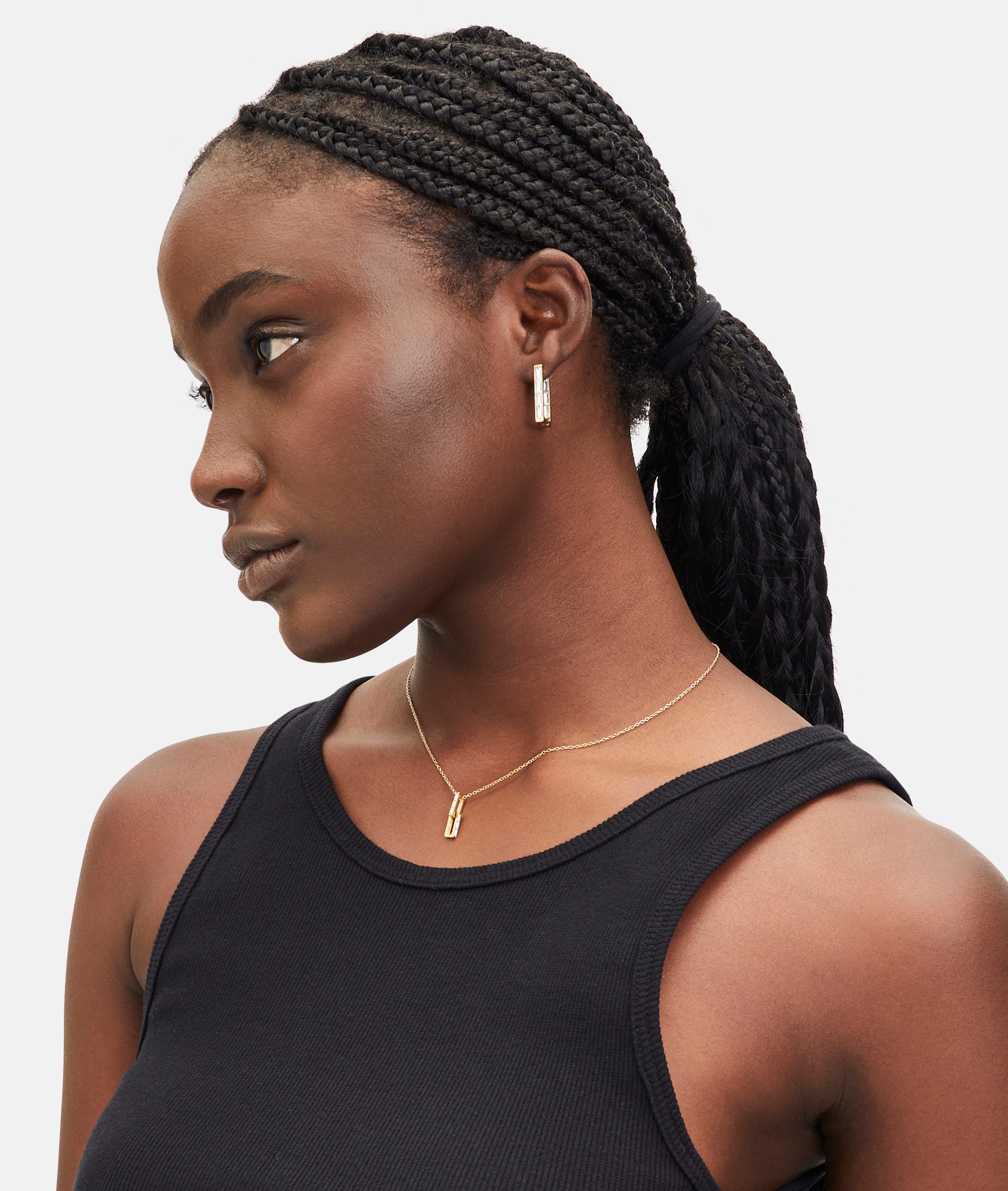 Liebeskind Berlin Ketting met hanger Sieraden roestvrijstalen ketting The Festive Mini Link Sparkle