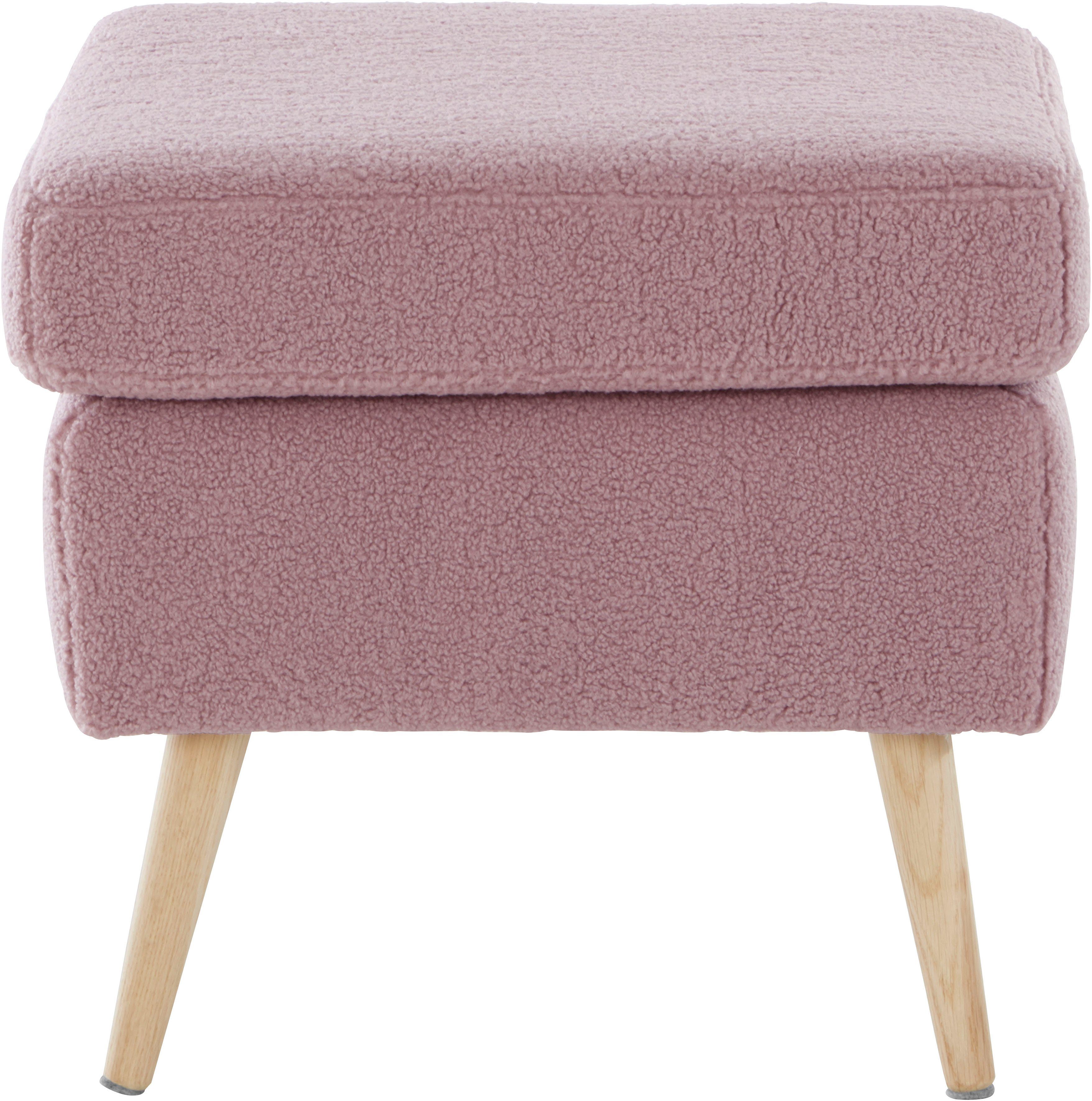Guido Maria Kretschmer Home&Living Fauteuil Sallito, TV-stoel, oorfauteuil met Hocker, in veel stofkwaliteiten, ook in fluweelcord