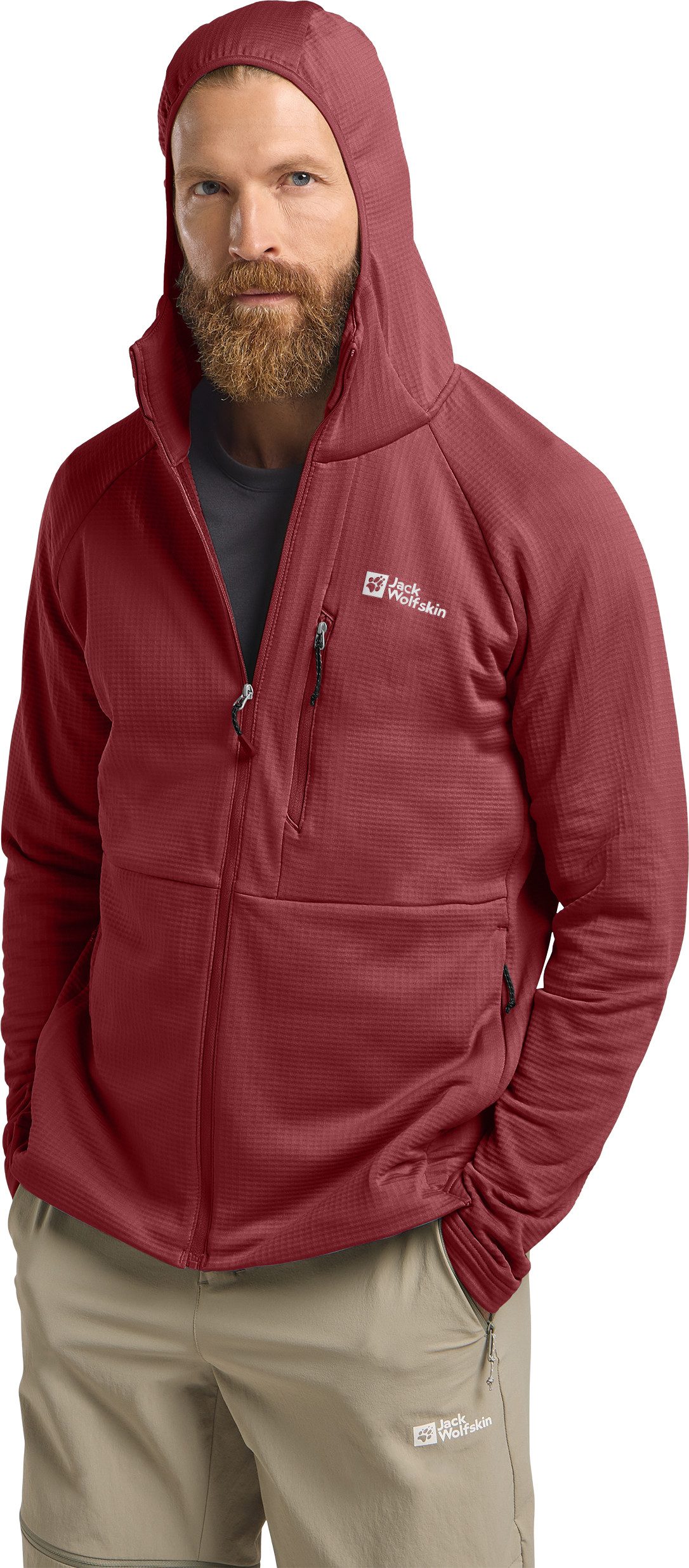Jack Wolfskin Fleecejack KOLBENBERG HOODED FZ M
