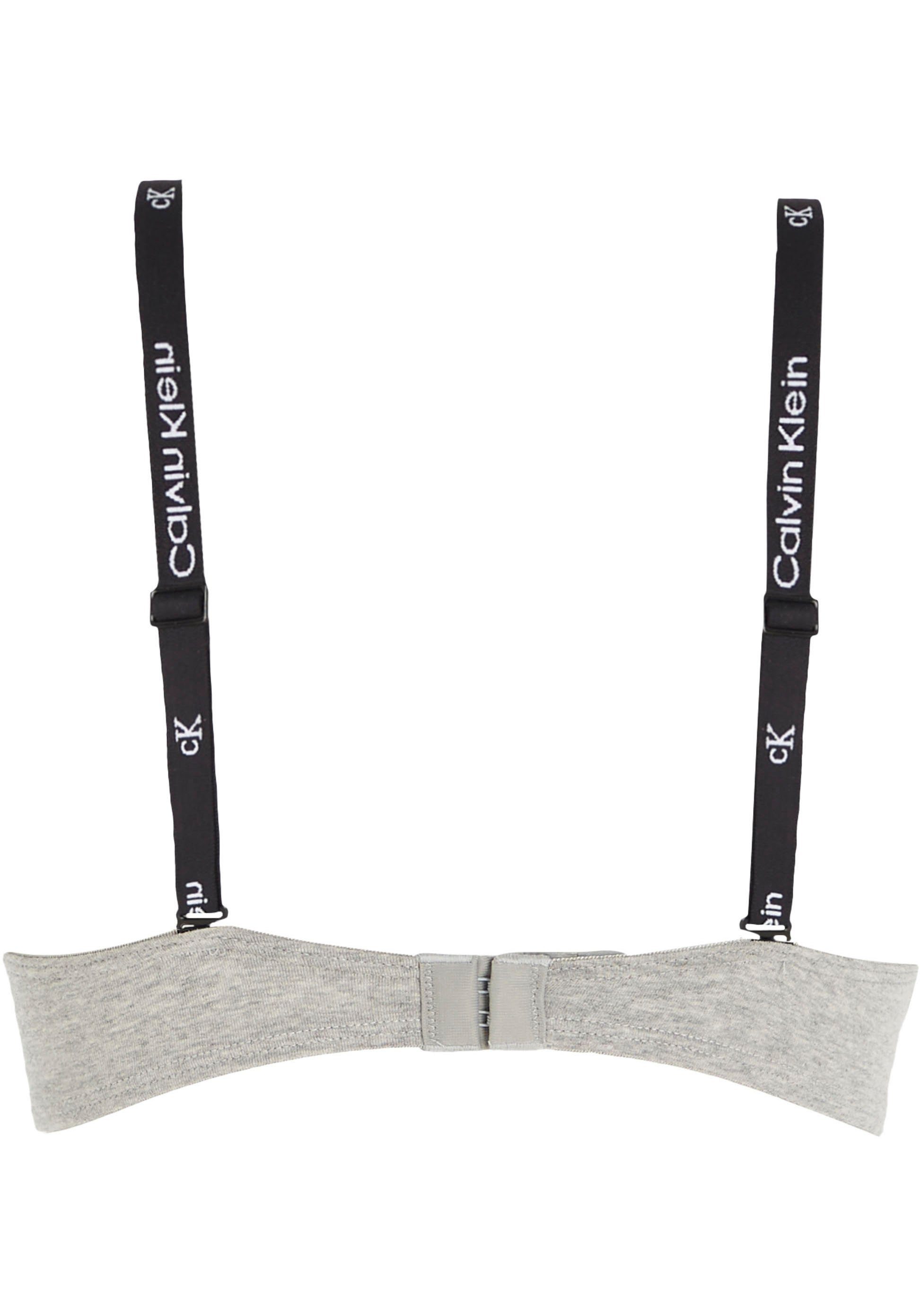 Calvin Klein Push-up-bh PUSH UP PLUNGE met logoprint op de bandjes