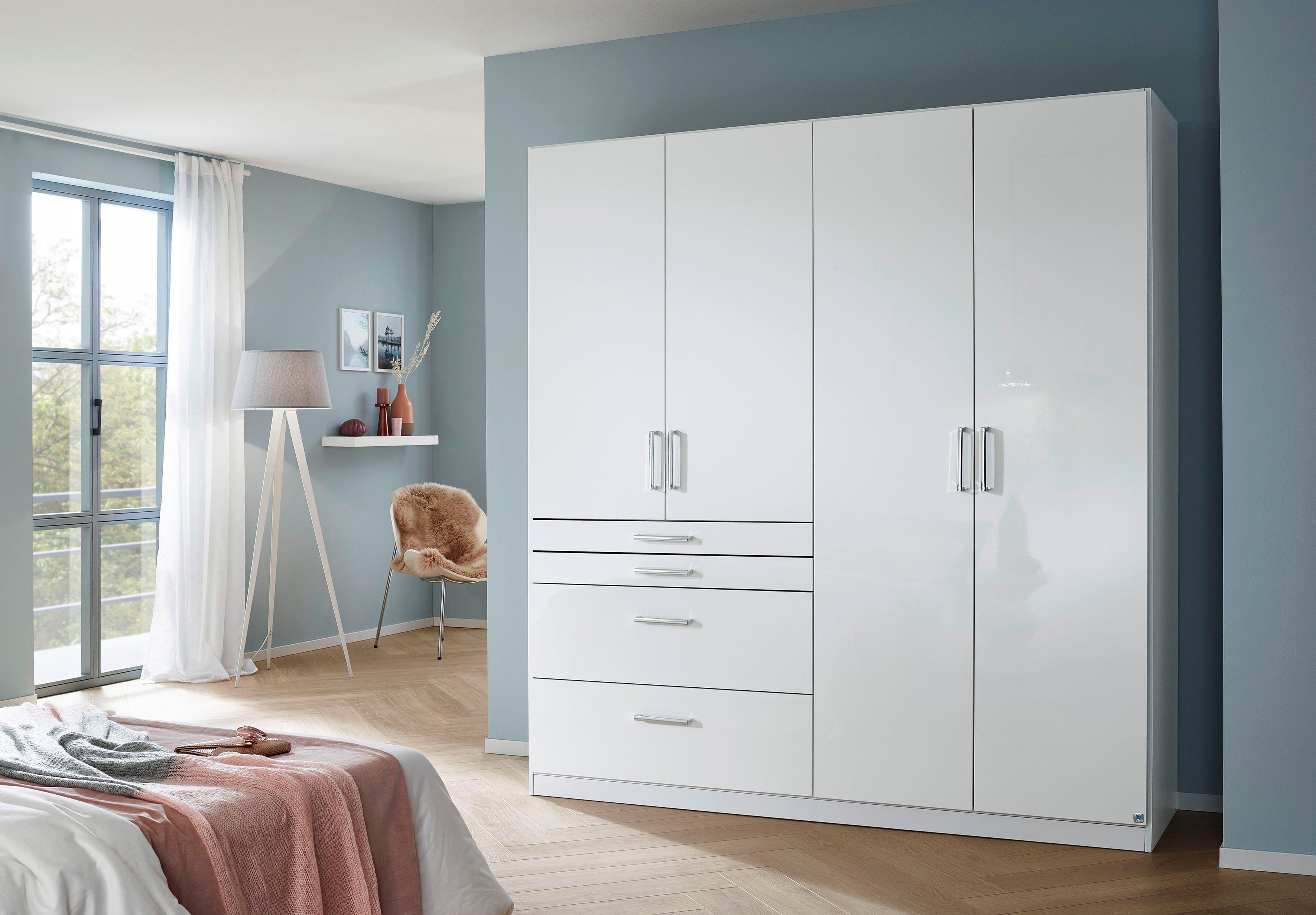 rauch Draaideurkast Kledingkast kast garderobe garderobekast topseller HOMBURG met veel opbergruimte, bovenste lade met indeling made in germany