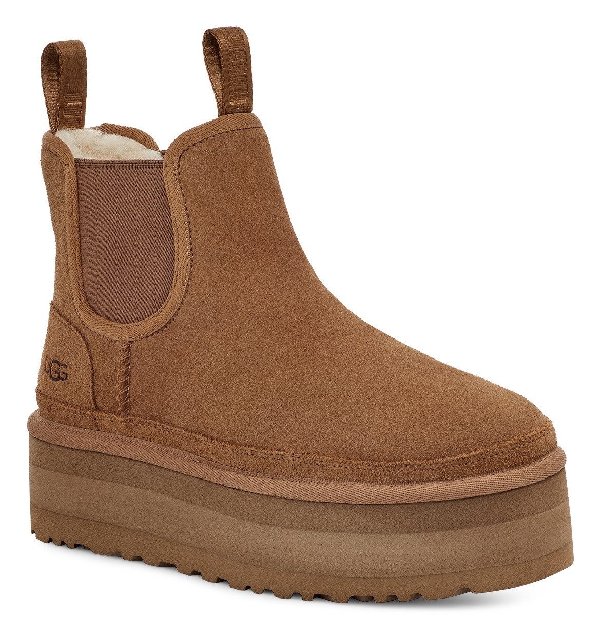 UGG Chelsea-boots NEUMEL PLATFORM CHELSEA Plateau laarzen, winterlaarzen met praktische aantrekhaakjes