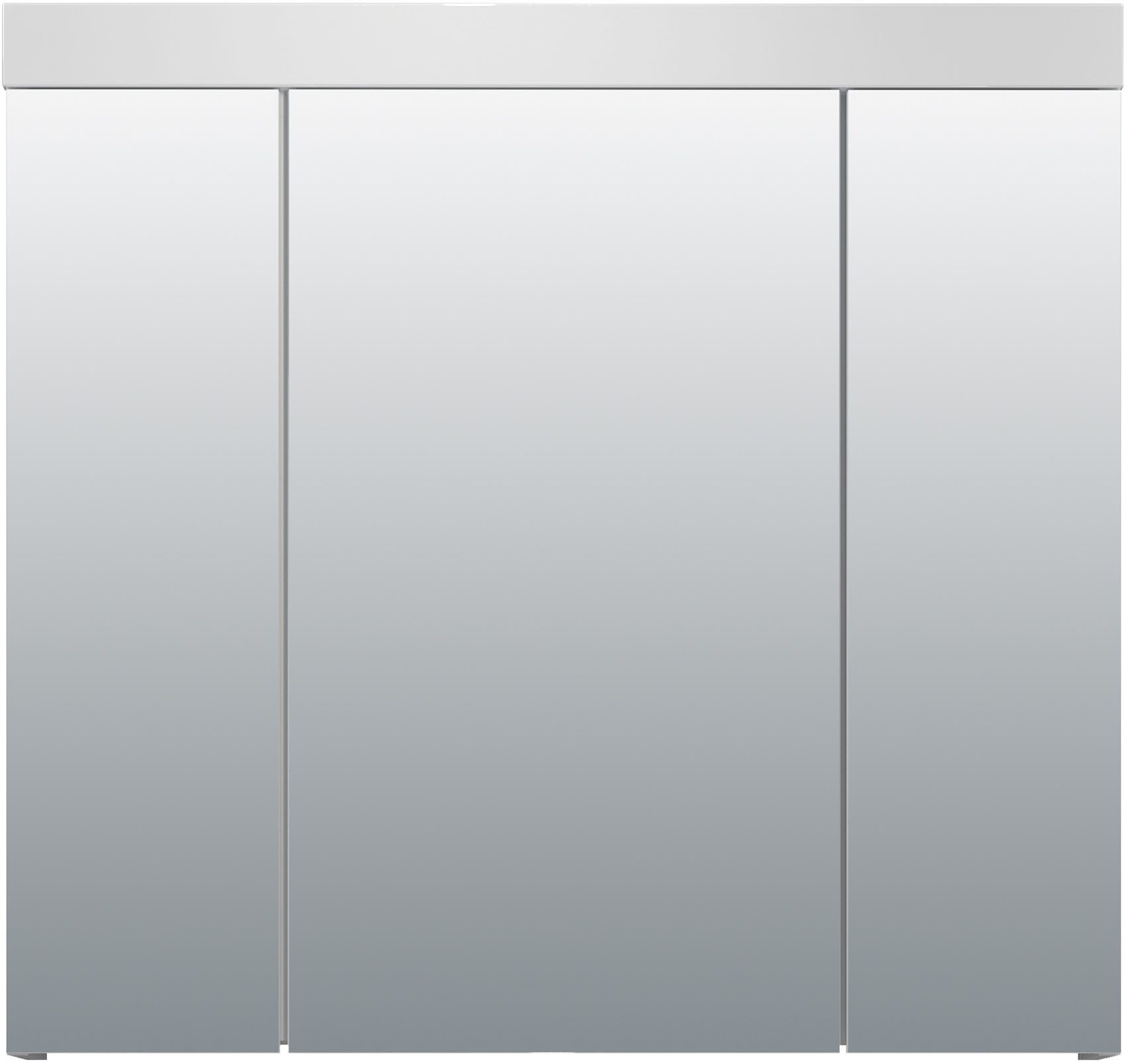 welltime Spiegelkast Dormoletto Badspiegel in wit met 9 vakken - afmetingen (B/D/H) 80/16/75 cm