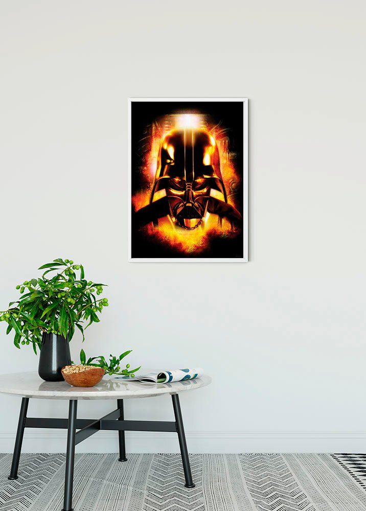 Komar Wanddecoratie Star Wars Classic Vader head Wanddecoratie voor de kinderkamer - zonder lijst (1 stuk)