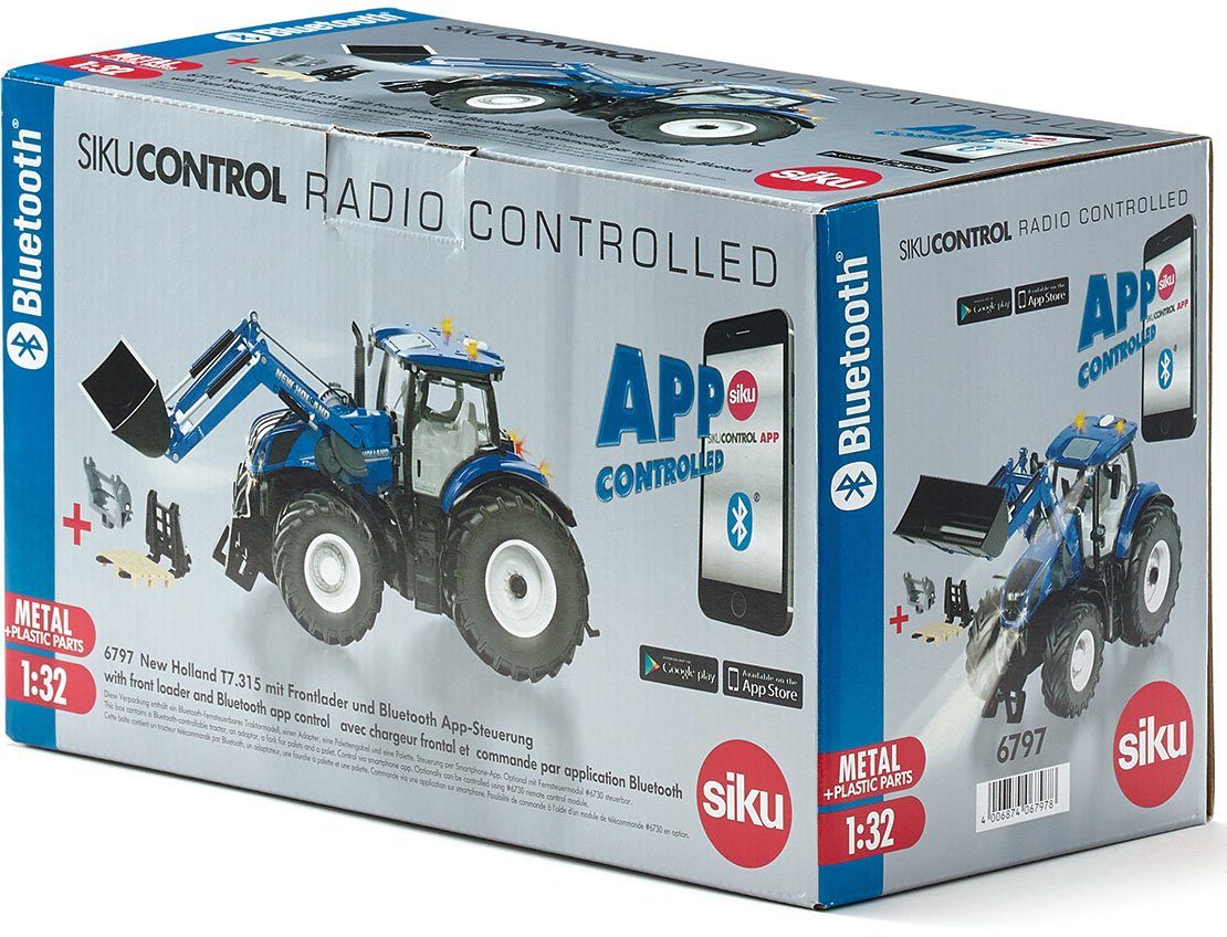 Siku RC-tractor SIKU Control, New Nederland T7.315 met voorlader (6797)