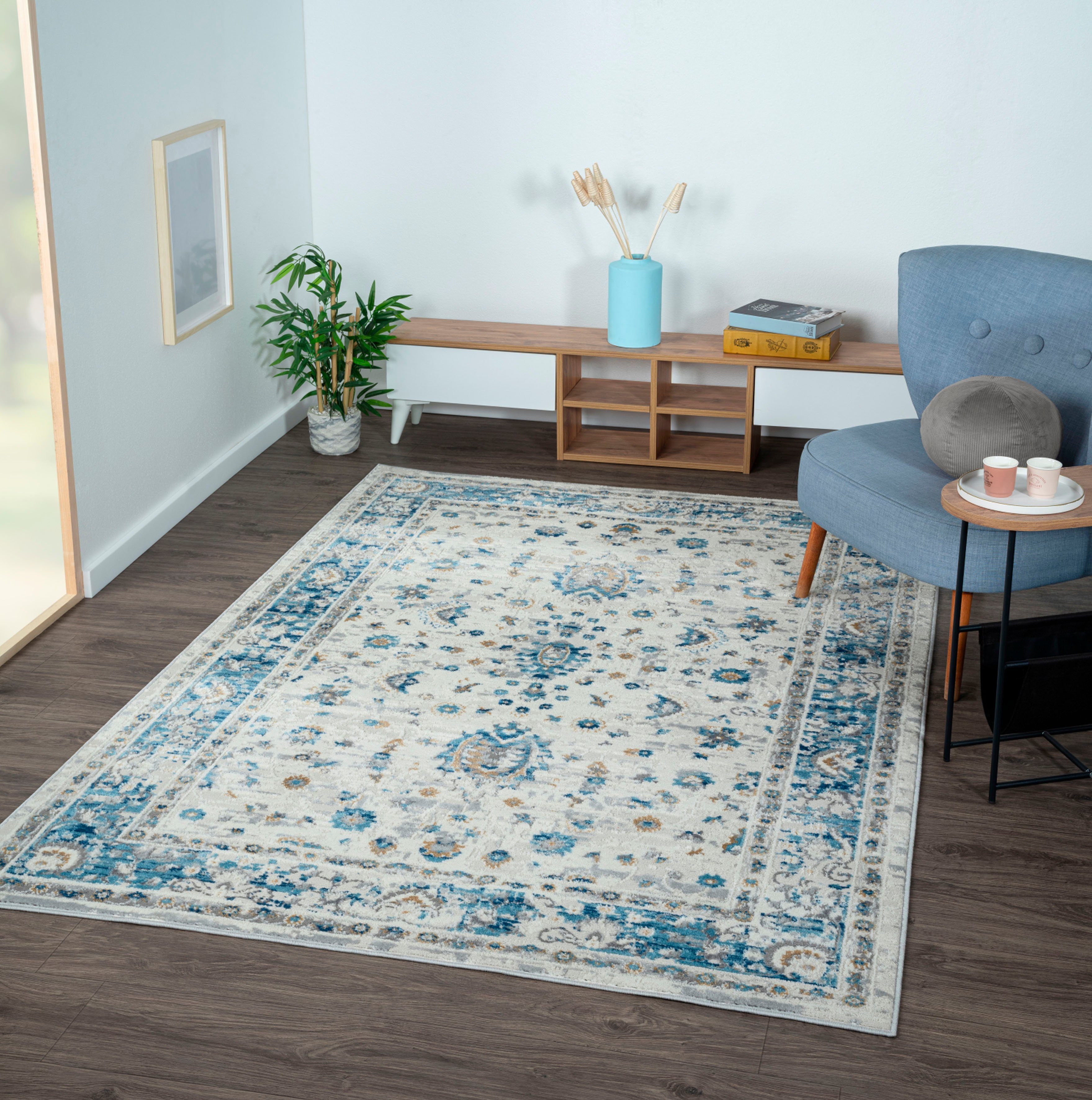 Myflair Möbel & Accessoires Vloerkleed My Heriz Kortpolig, klassiek oosters ontwerp, bijzonder zacht door microvezel moderne vloerkleden maat 160 cm
