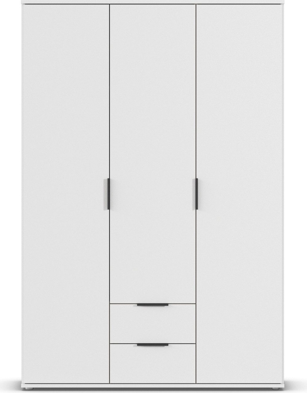 rauch Draaideurkast Kledingkast Kast Garderobe Wasmand ESSEA in 2 Breedtes met 2 lades, in eenvoudig ontwerp, moderne grepen made in germany