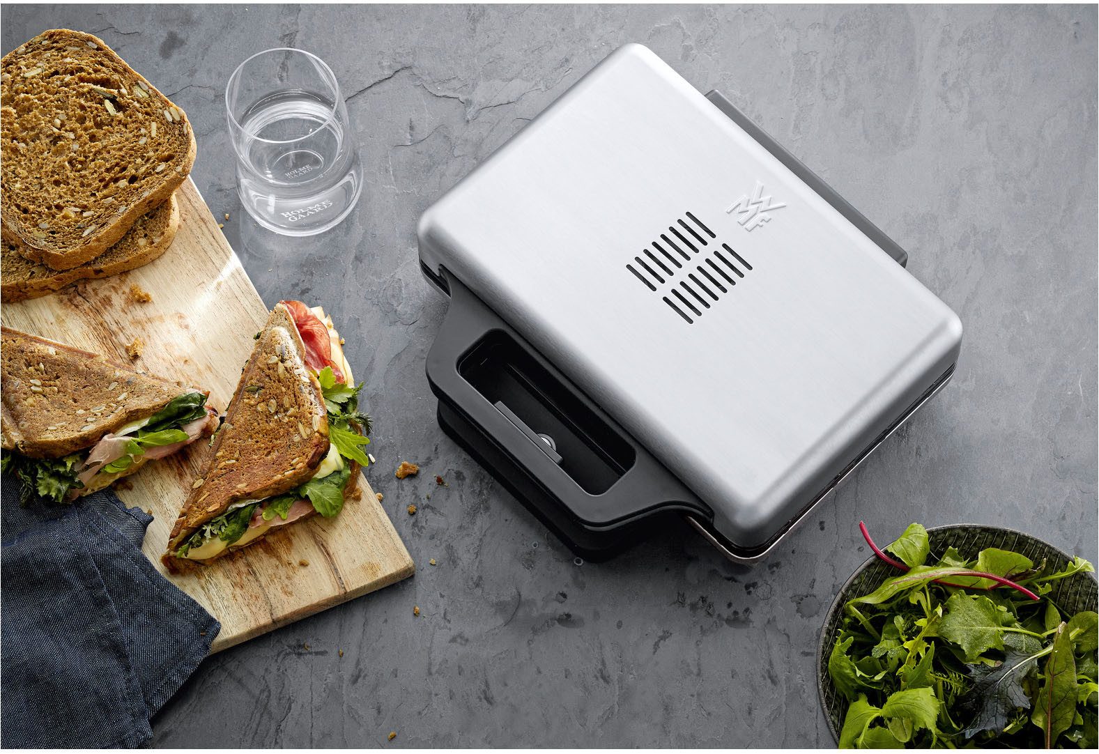 WMF Sandwichmaker LONO, in hoogte verstelbare platen, temperatuurlampje