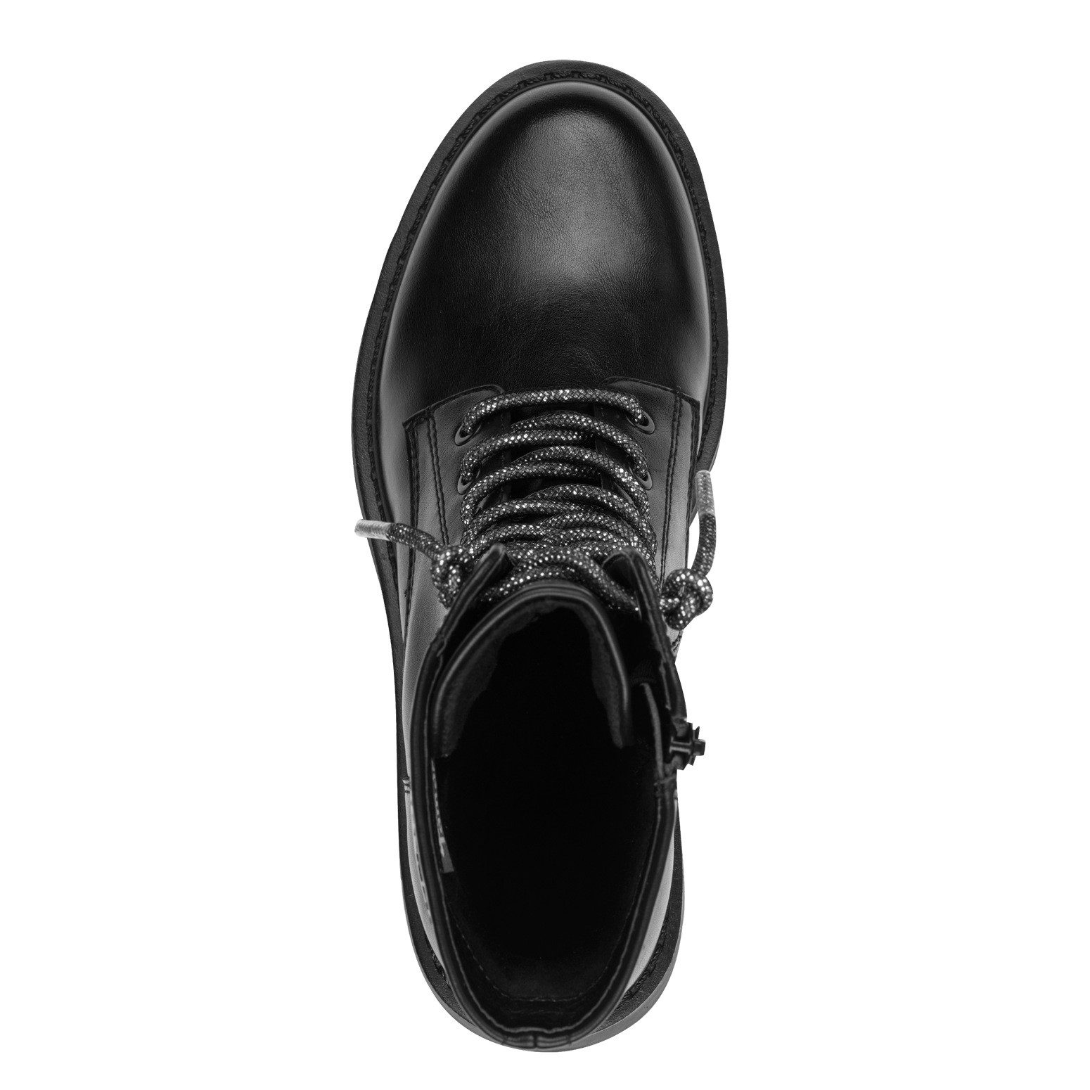 Tamaris Veterlaarsjes , blokhak, veterboots met glanzende, elastische veters